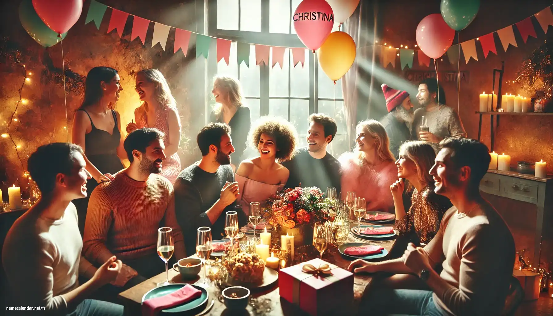 Célébration du jour du nom et du nom - Christina