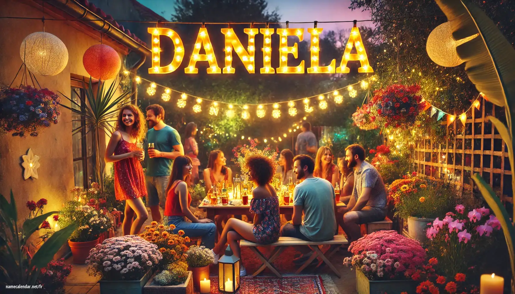 Célébration du jour du nom et du nom - Dániela