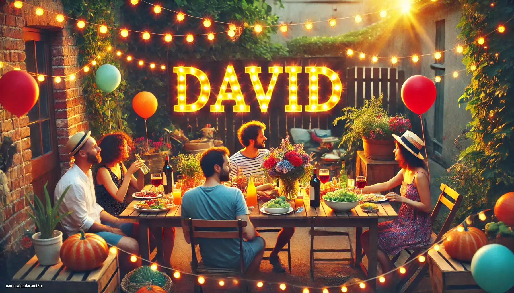 Célébration du jour du nom et du nom - Dávid