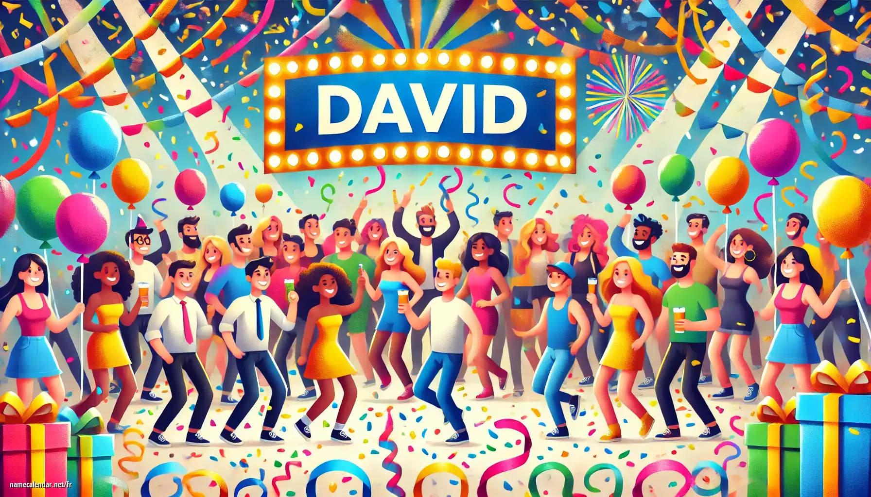 Célébration du jour du nom et du nom - David