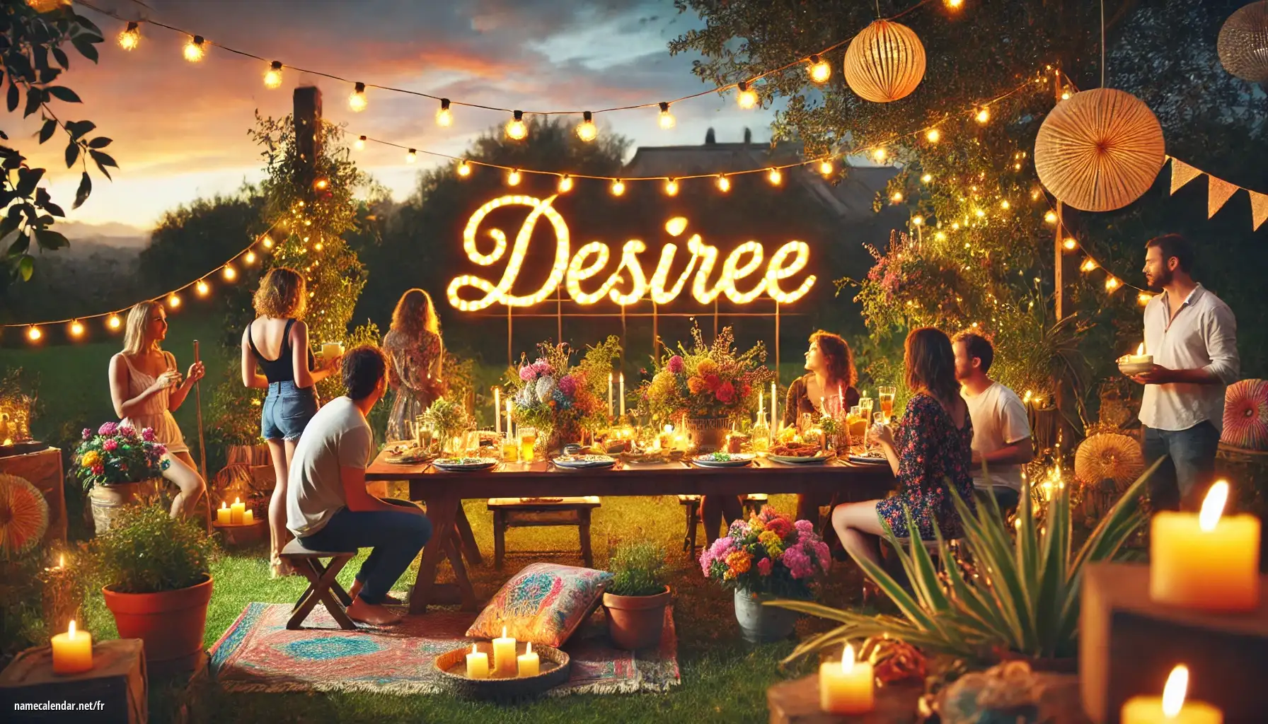 Célébration du jour du nom et du nom - Desiree