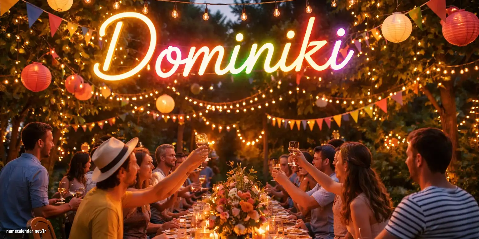 Célébration du jour du nom et du nom - Dominiki