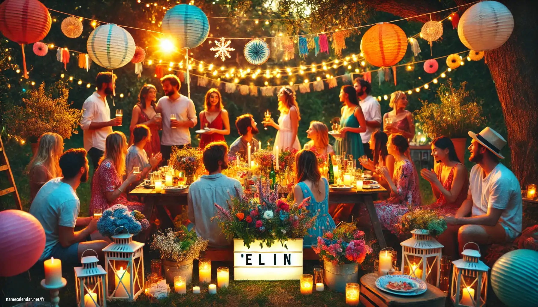 Célébration du jour du nom et du nom - Elin