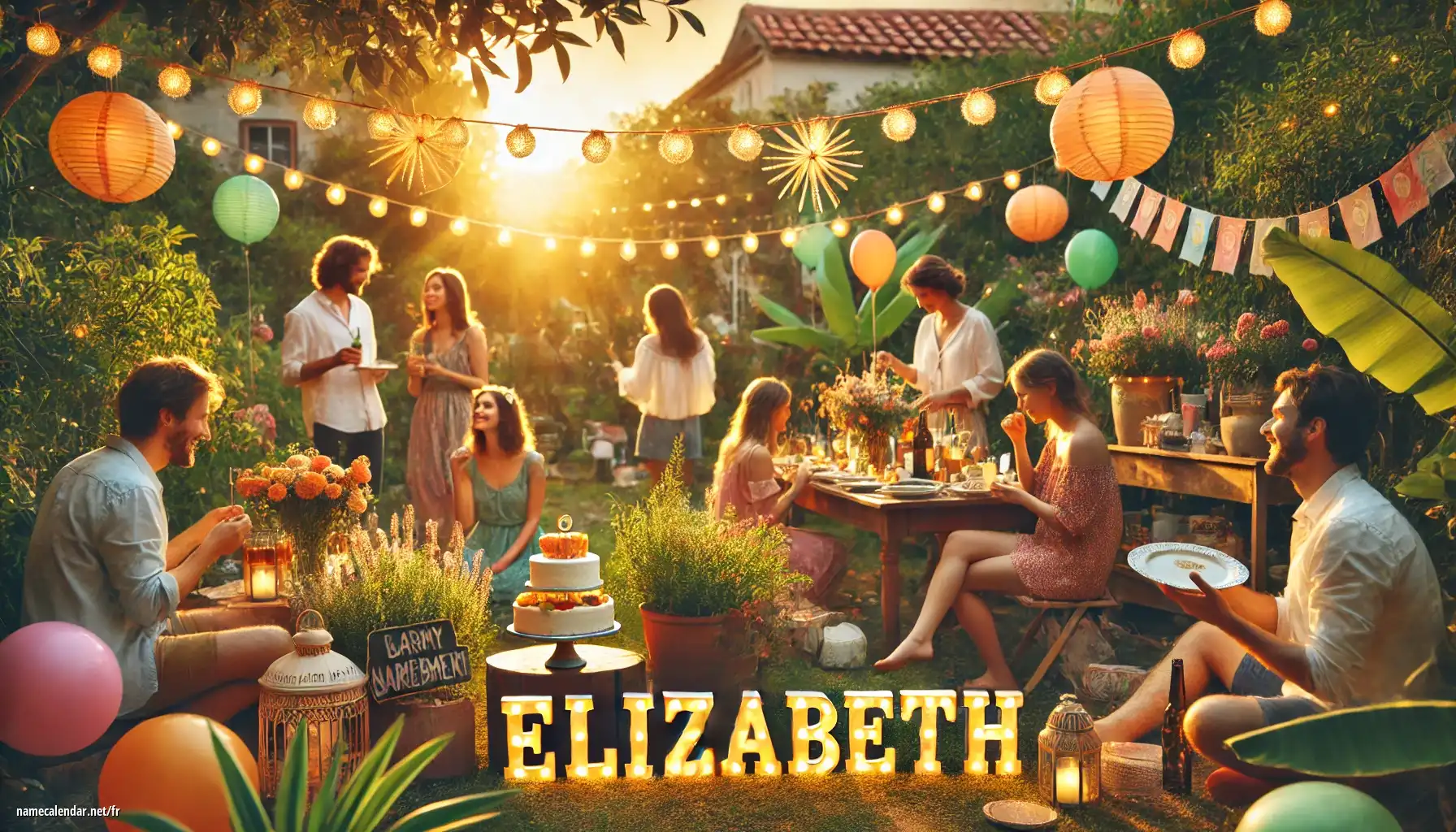 Célébration du jour du nom et du nom - Elizabeth