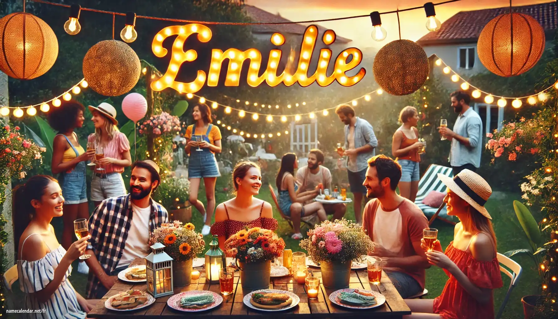 Célébration du jour du nom et du nom - Emílie