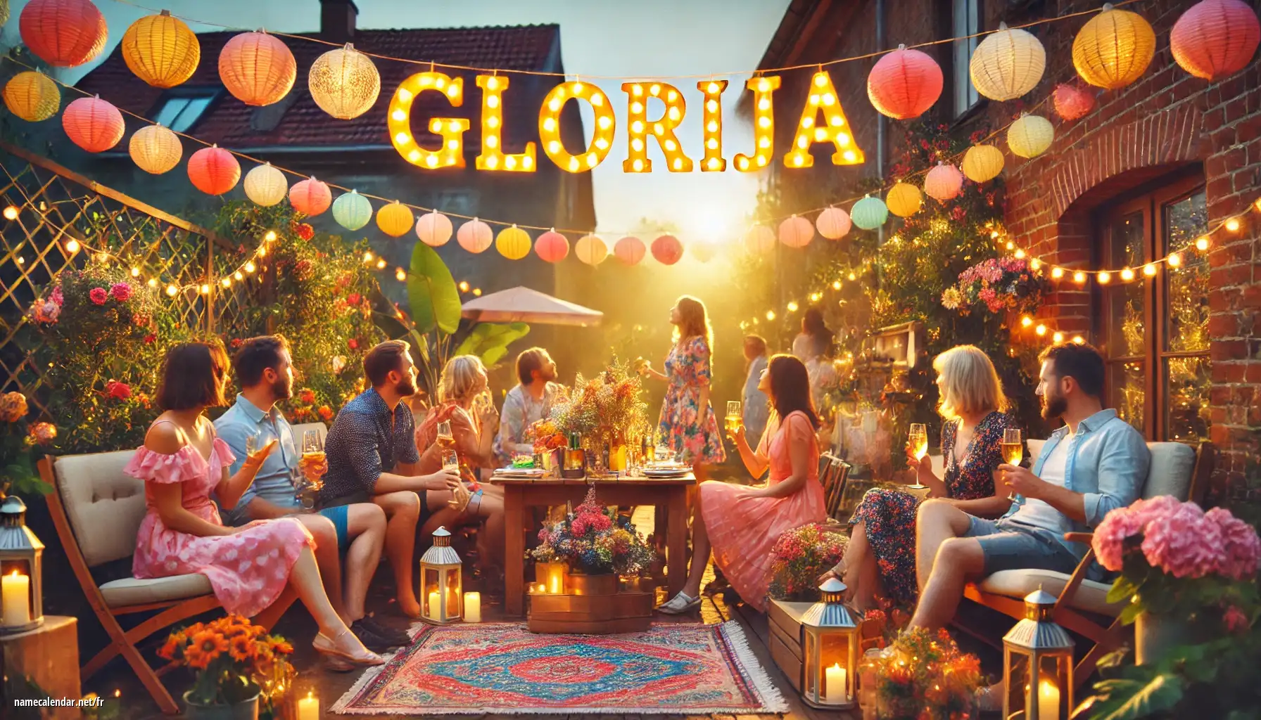 Célébration du jour du nom et du nom - Glorija