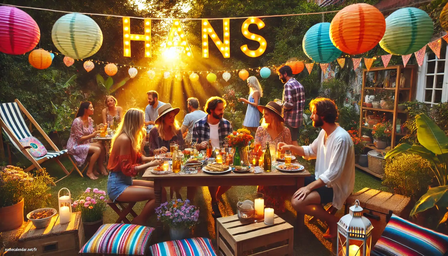 Célébration du jour du nom et du nom - Hans