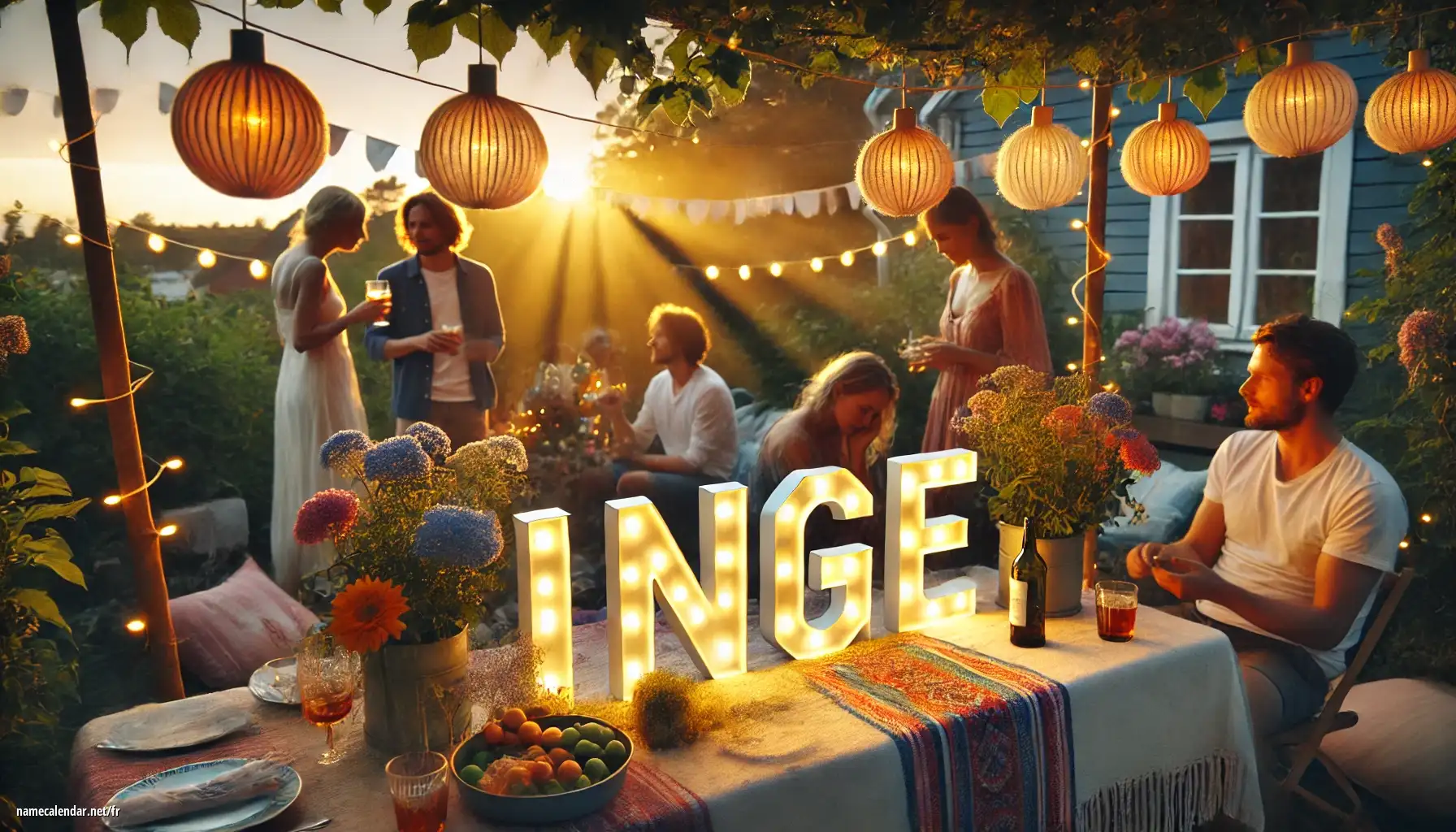 Célébration du jour du nom et du nom - Inge