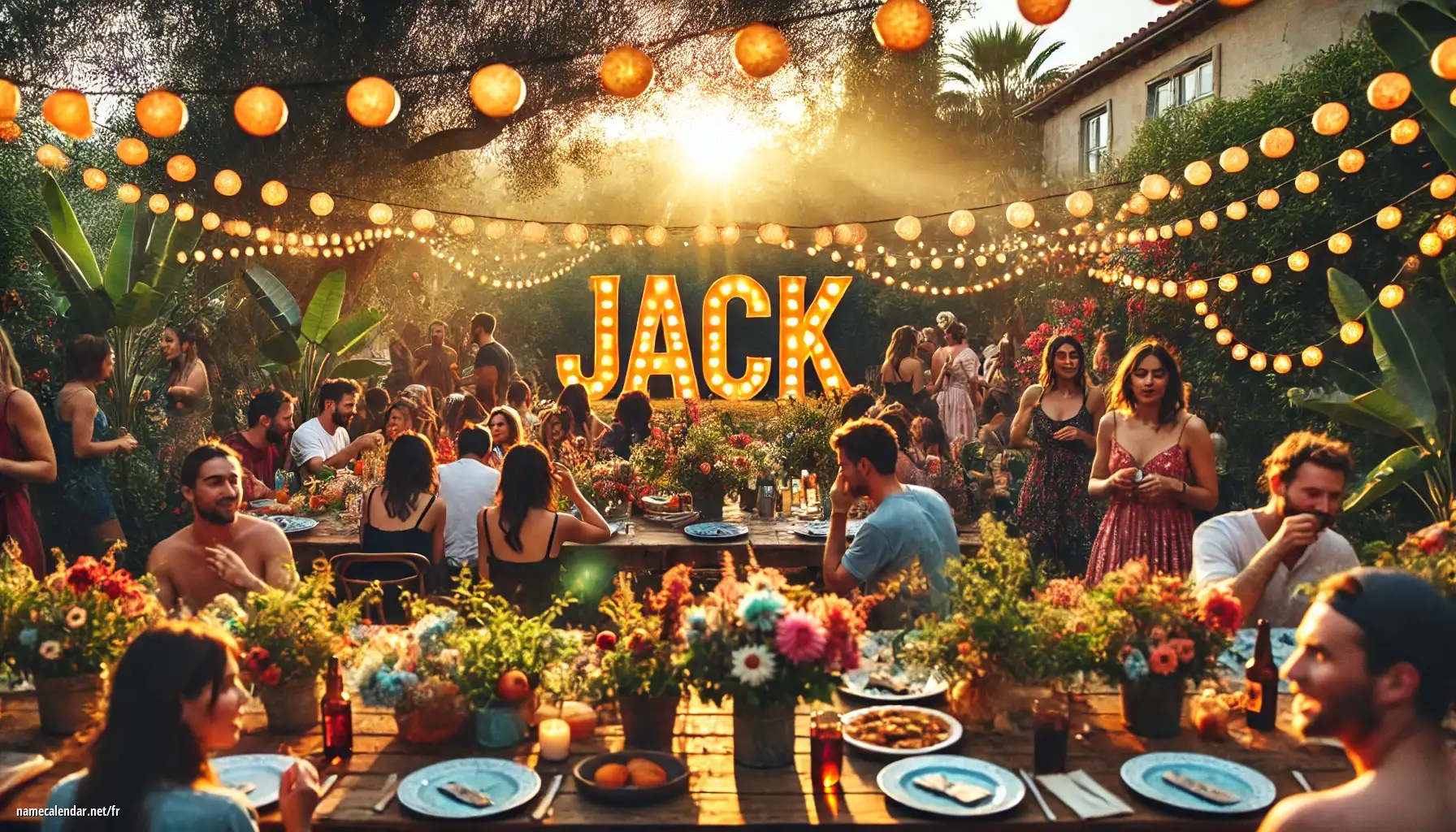 Célébration du jour du nom et du nom - Jack