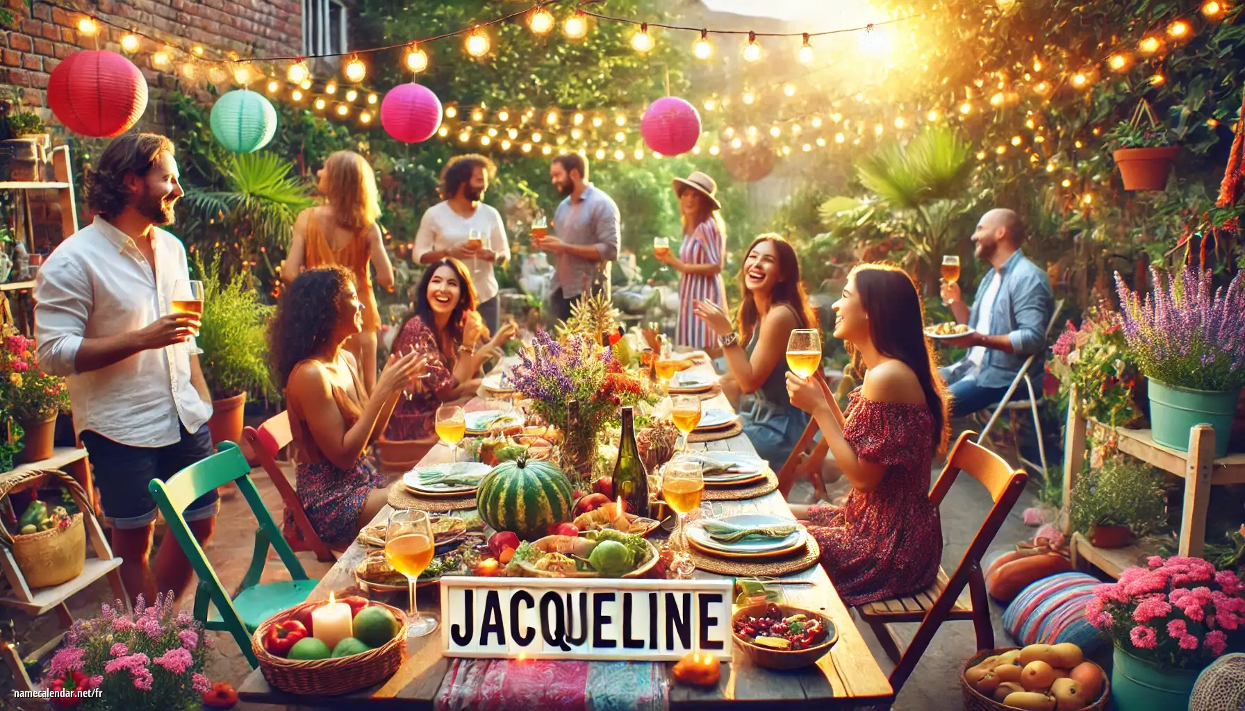 Célébration du jour du nom et du nom - Jacqueline