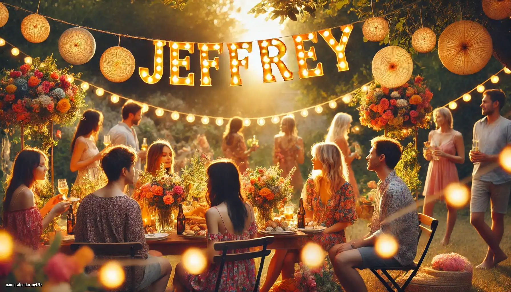 Célébration du jour du nom et du nom - Jeffrey