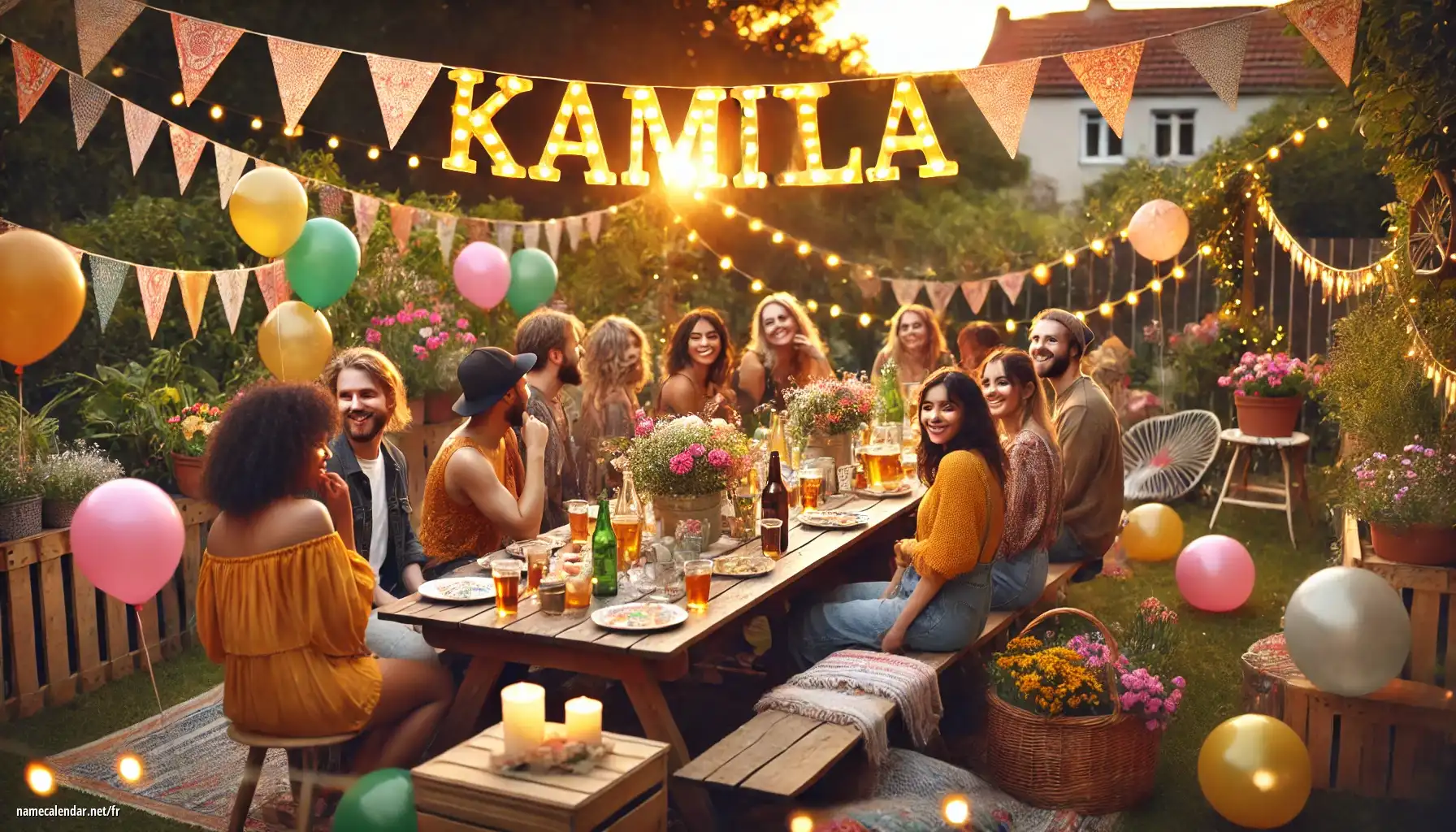 Célébration du jour du nom et du nom - Kamila