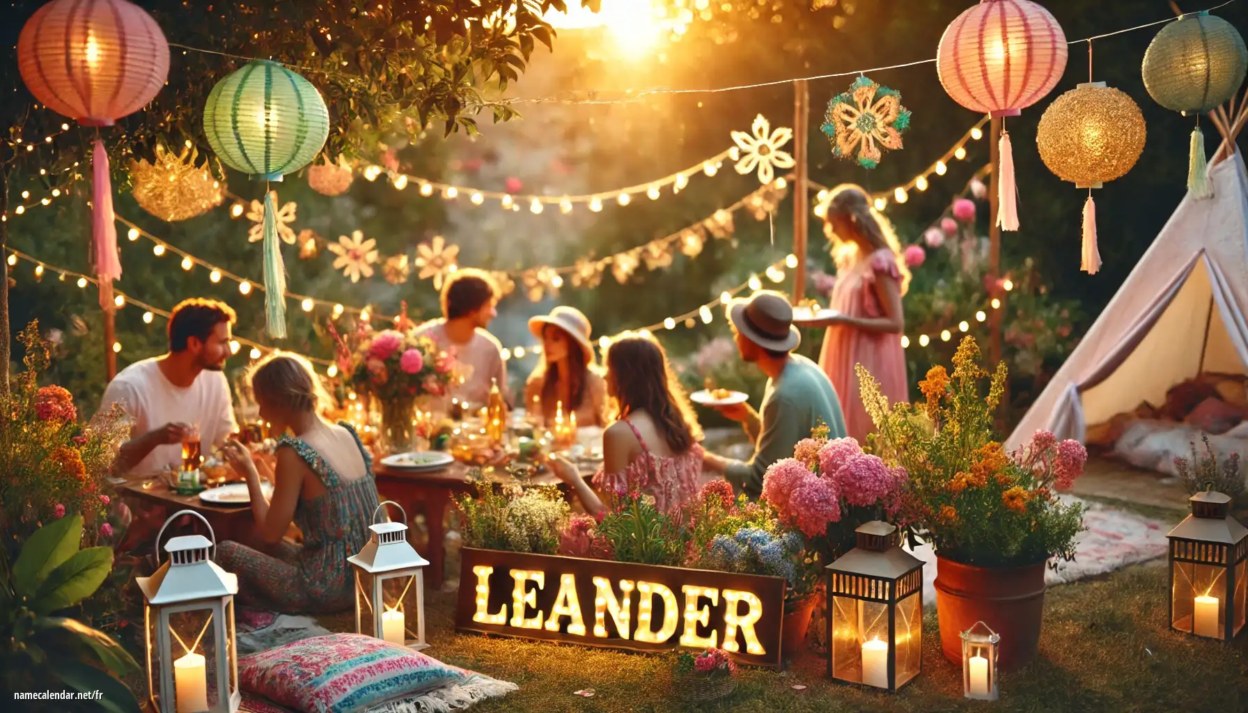 Célébration du jour du nom et du nom - Leander