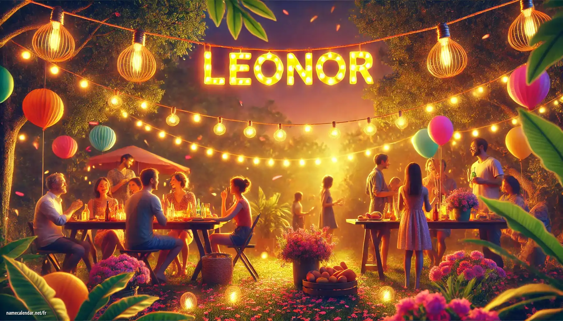 Célébration du jour du nom et du nom - Leonor