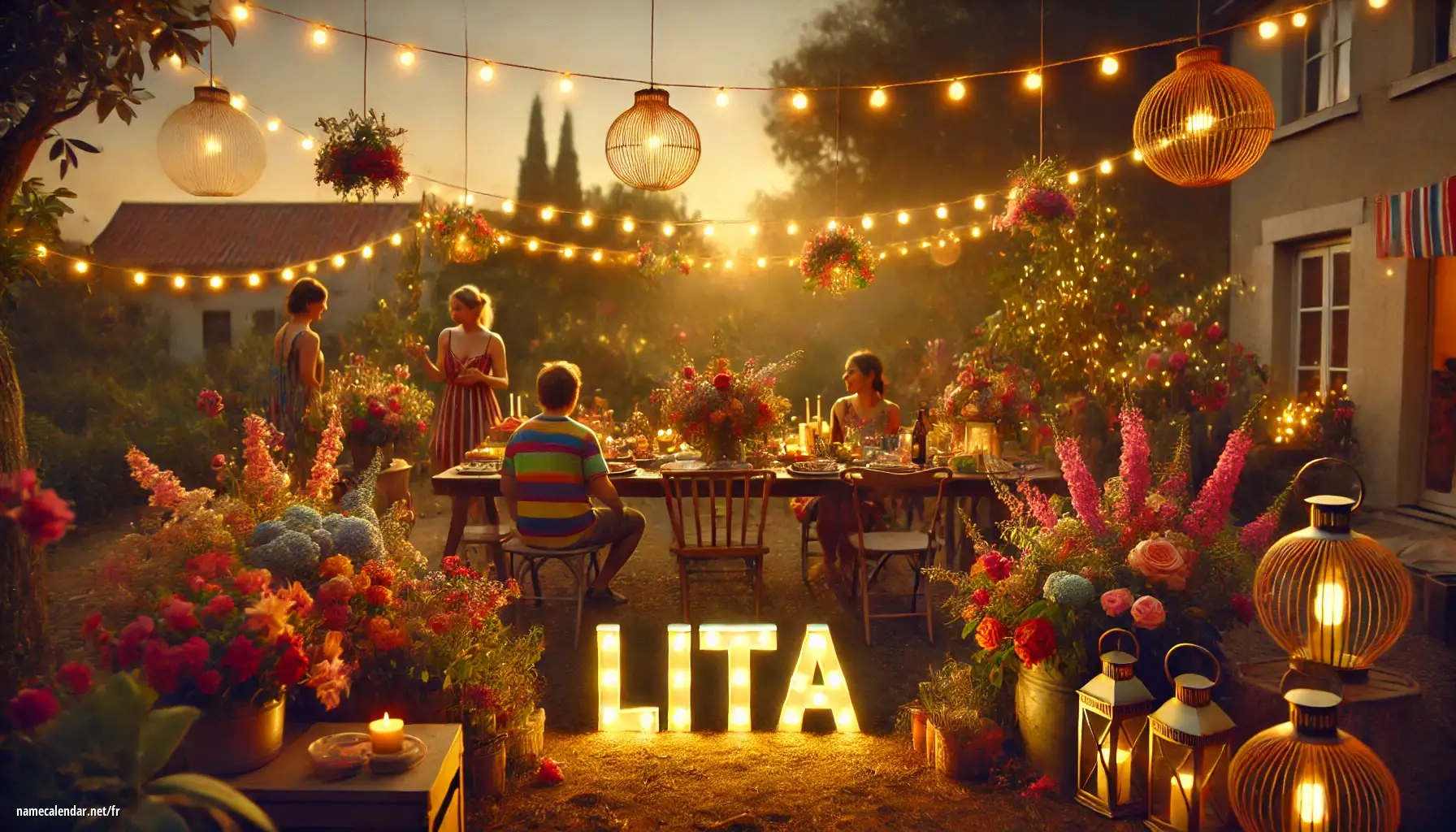 Célébration du jour du nom et du nom - Lita