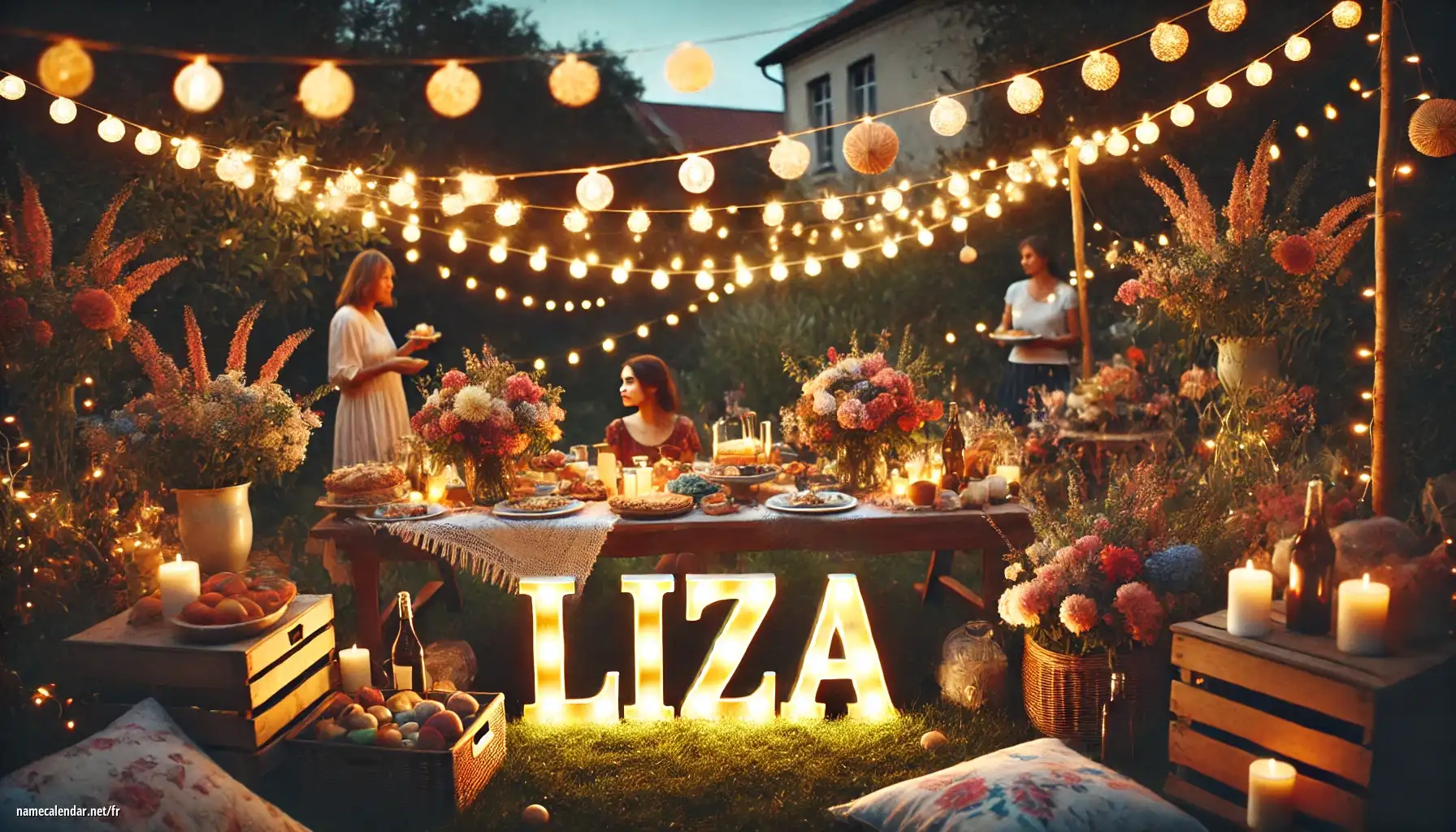 Célébration du jour du nom et du nom - Liza