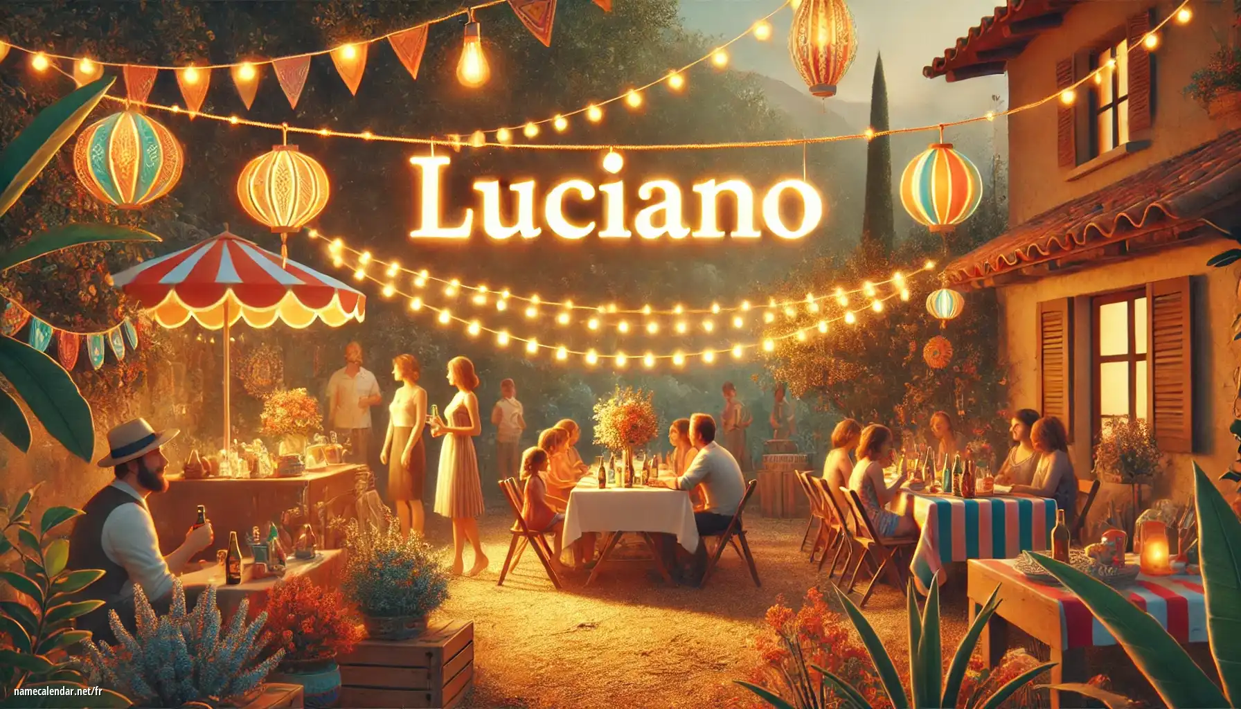 Célébration du jour du nom et du nom - Luciano