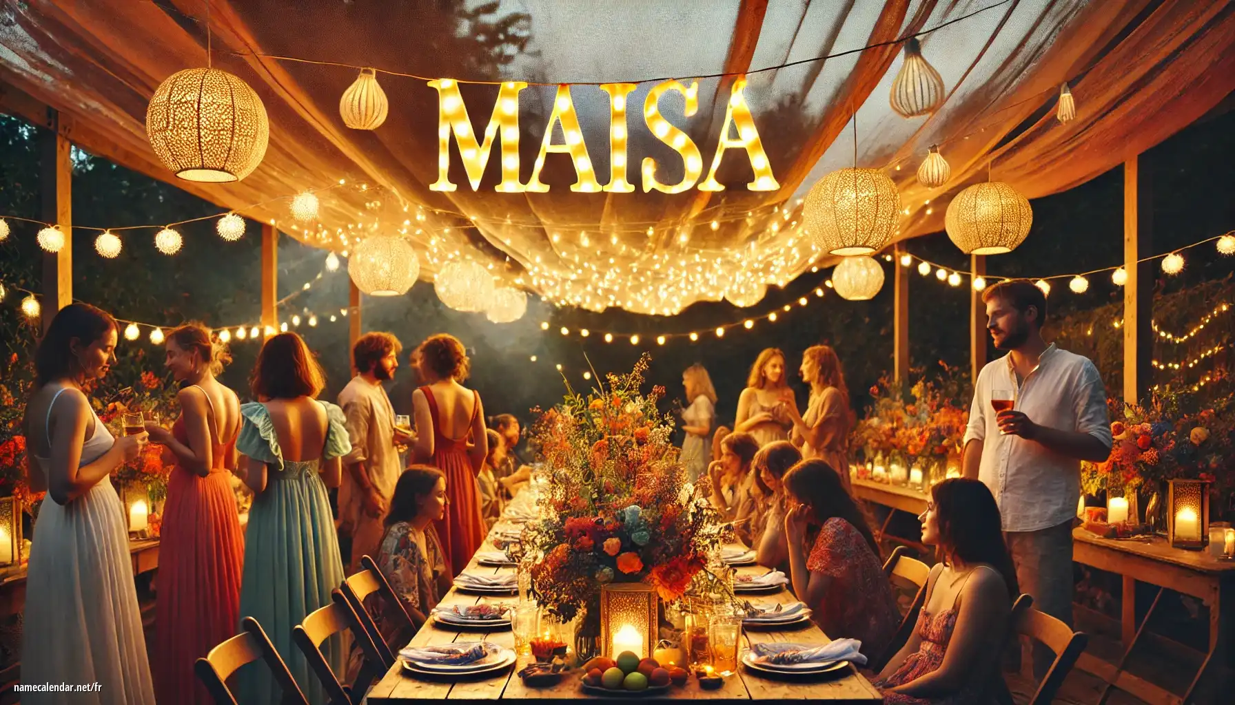 Célébration du jour du nom et du nom - Maisa