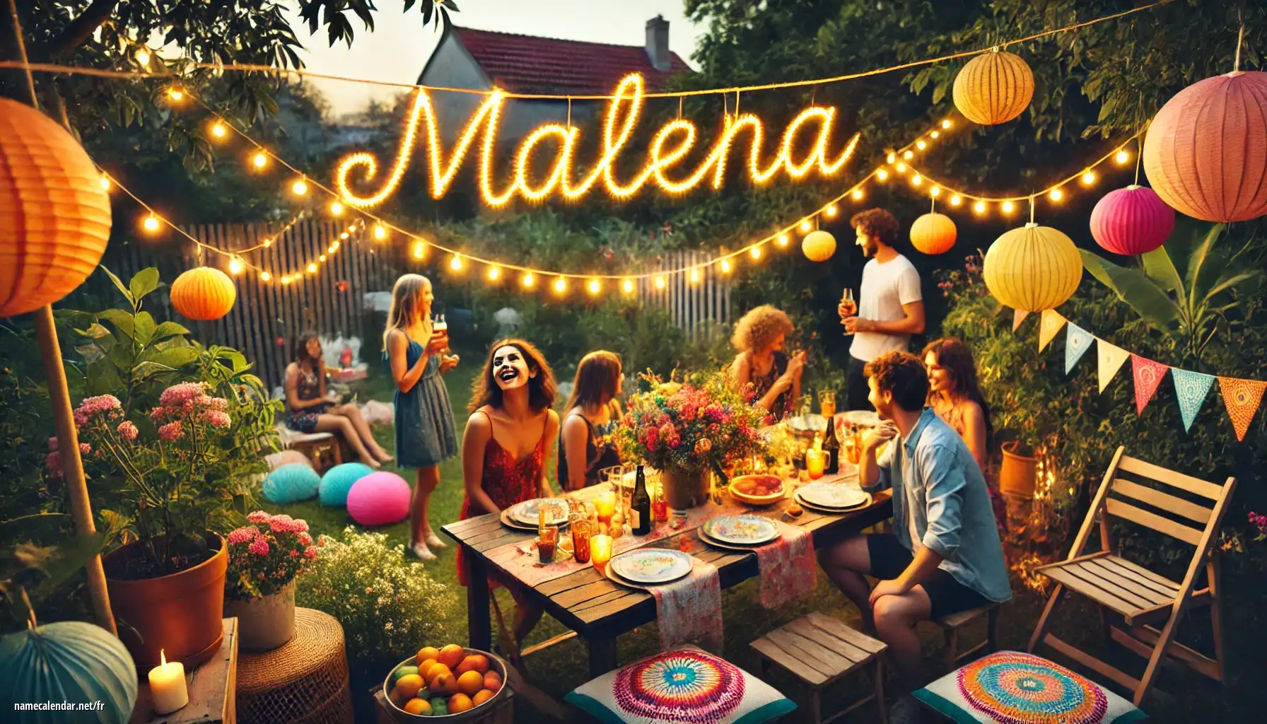 Célébration du jour du nom et du nom - Malena