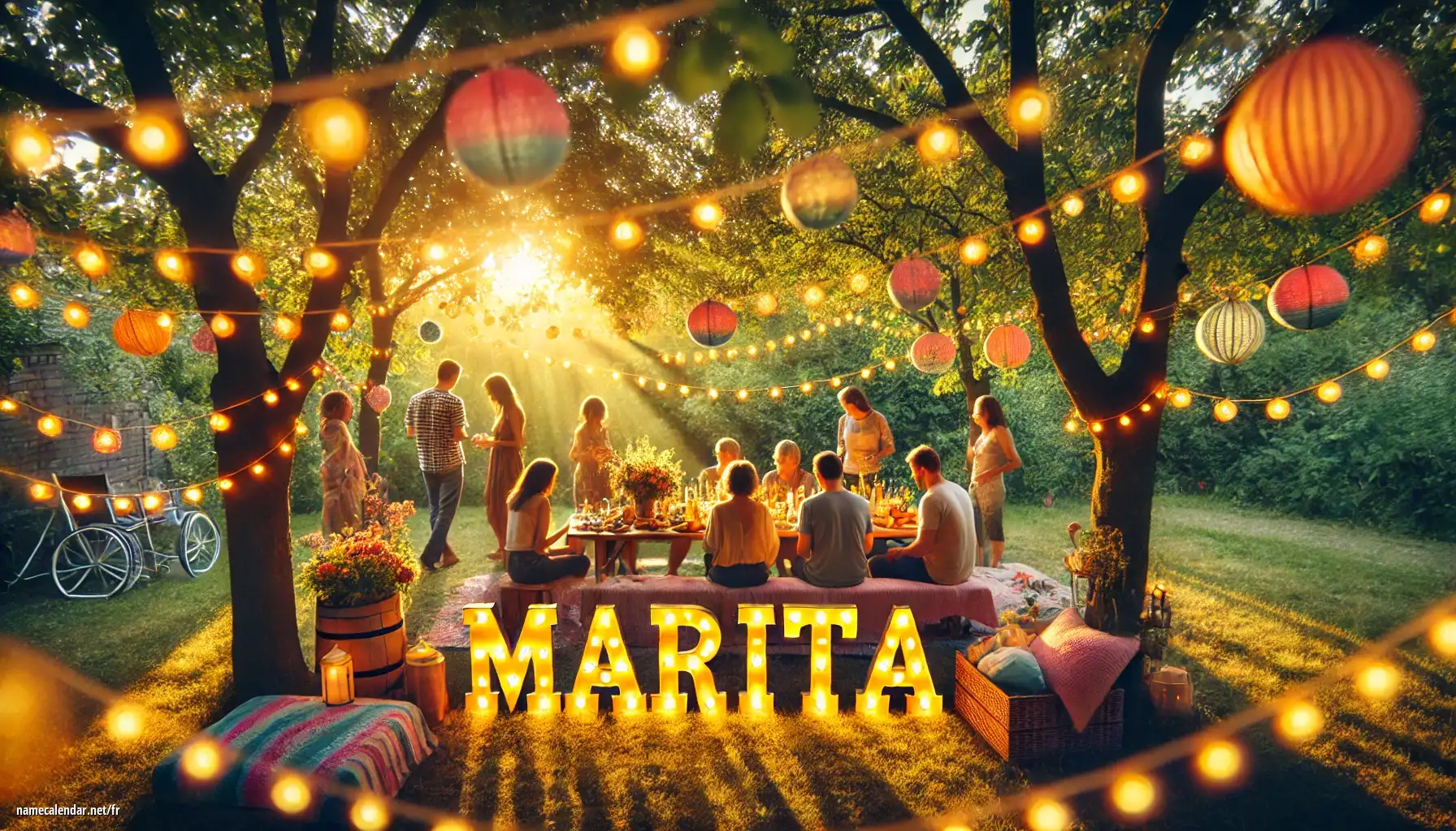 Célébration du jour du nom et du nom - Marita