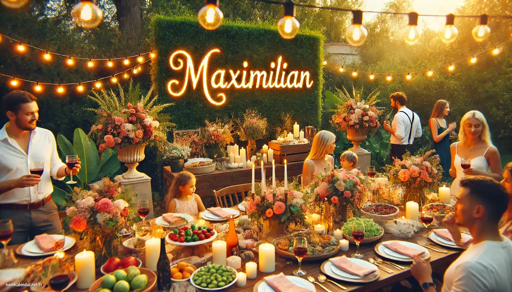 Célébration du jour du nom et du nom - Maximilian