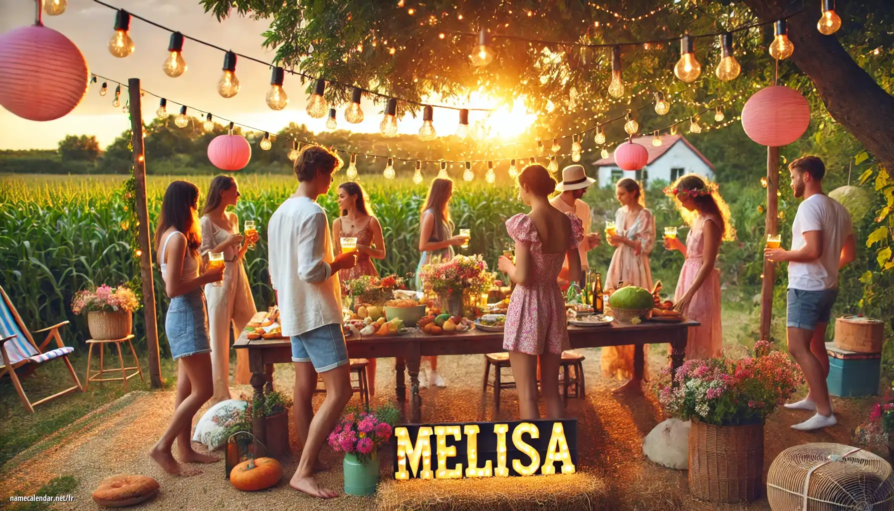 Célébration du jour du nom et du nom - Melisa