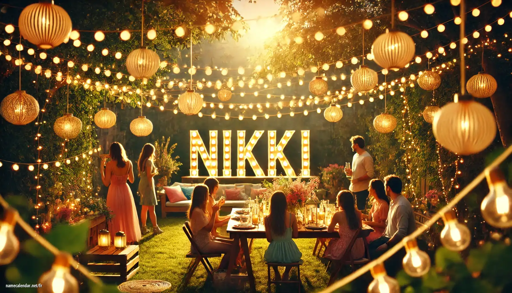 Célébration du jour du nom et du nom - Nikki