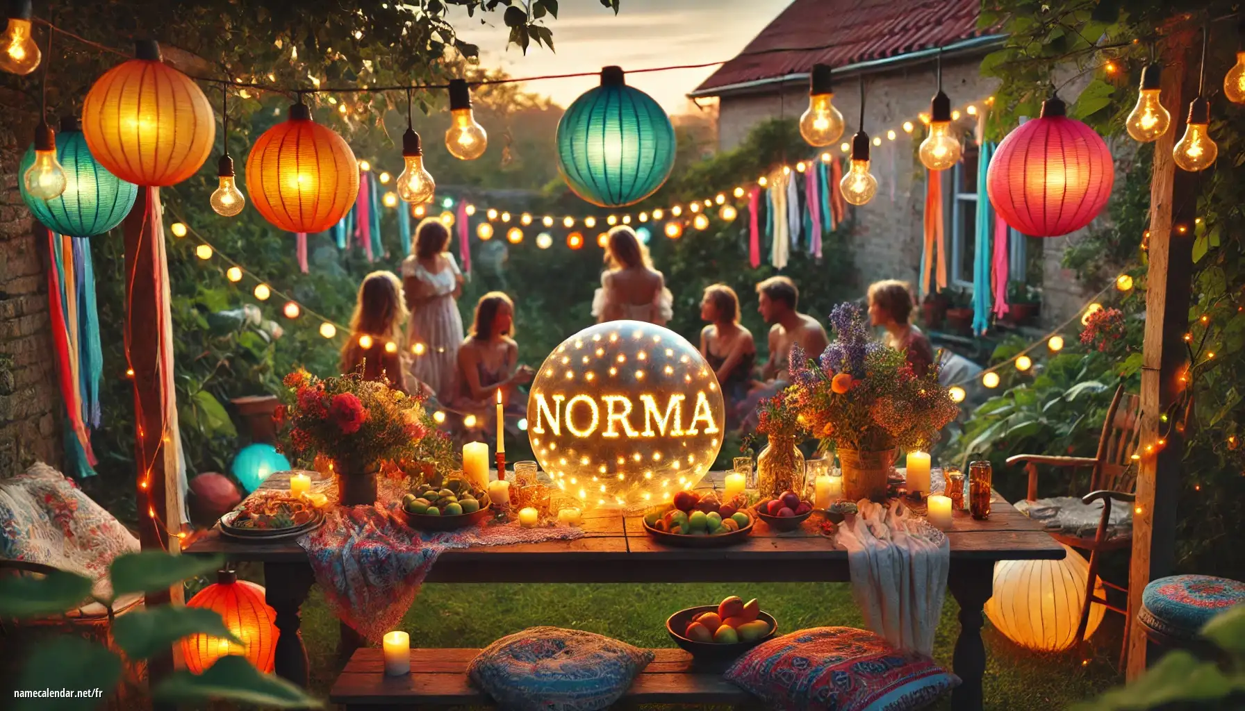 Célébration du jour du nom et du nom - Norma