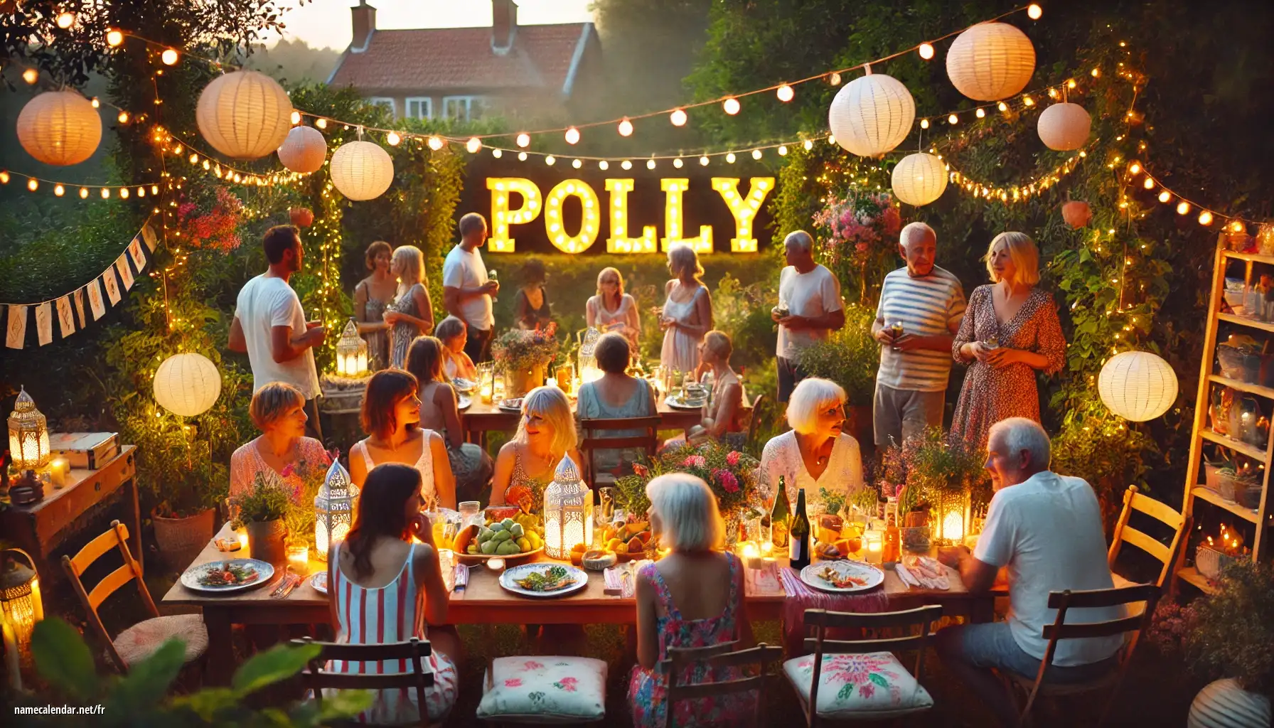 Célébration du jour du nom et du nom - Polly