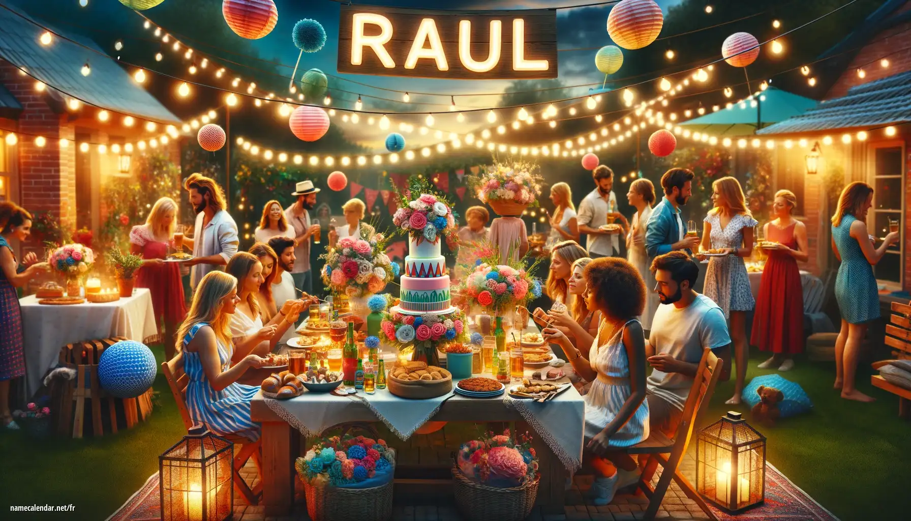 Célébration du jour du nom et du nom - Raul