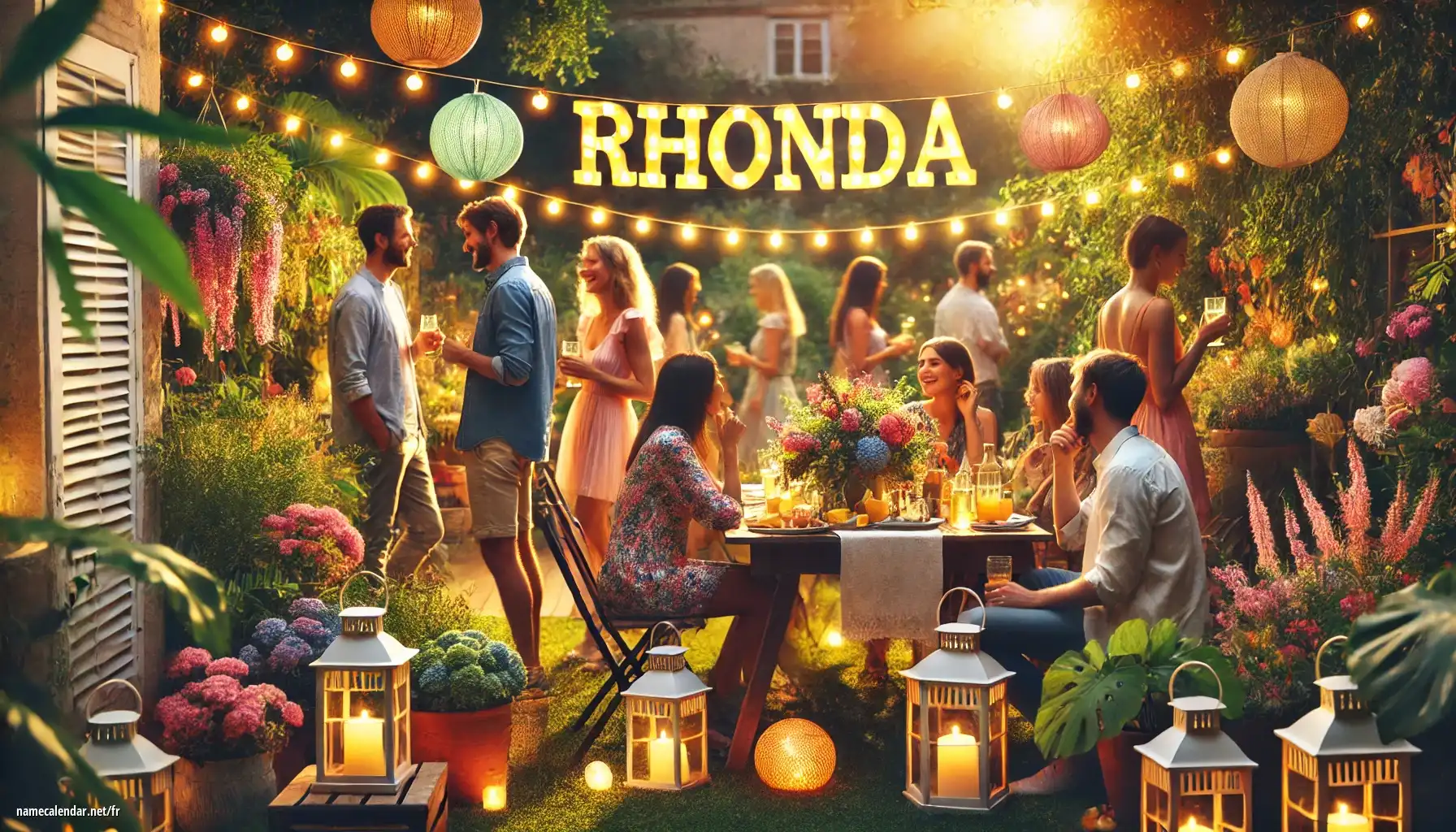 Célébration du jour du nom et du nom - Rhonda