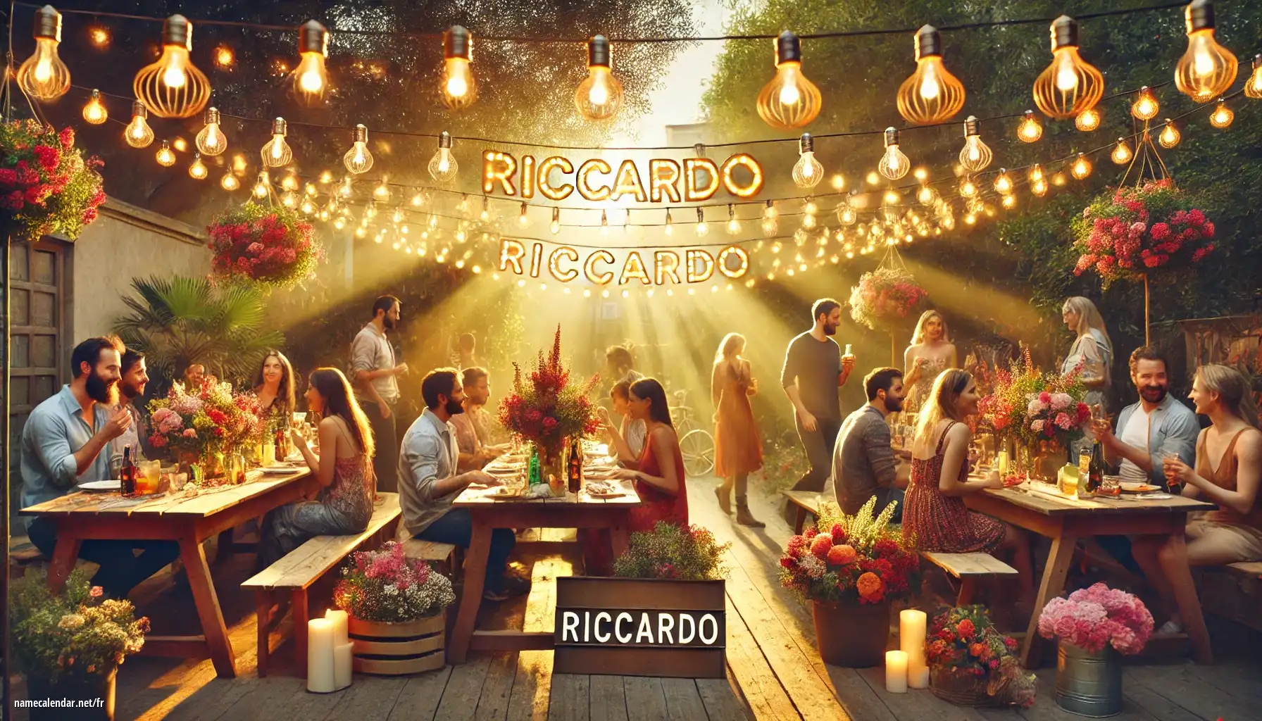 Célébration du jour du nom et du nom - Riccardo