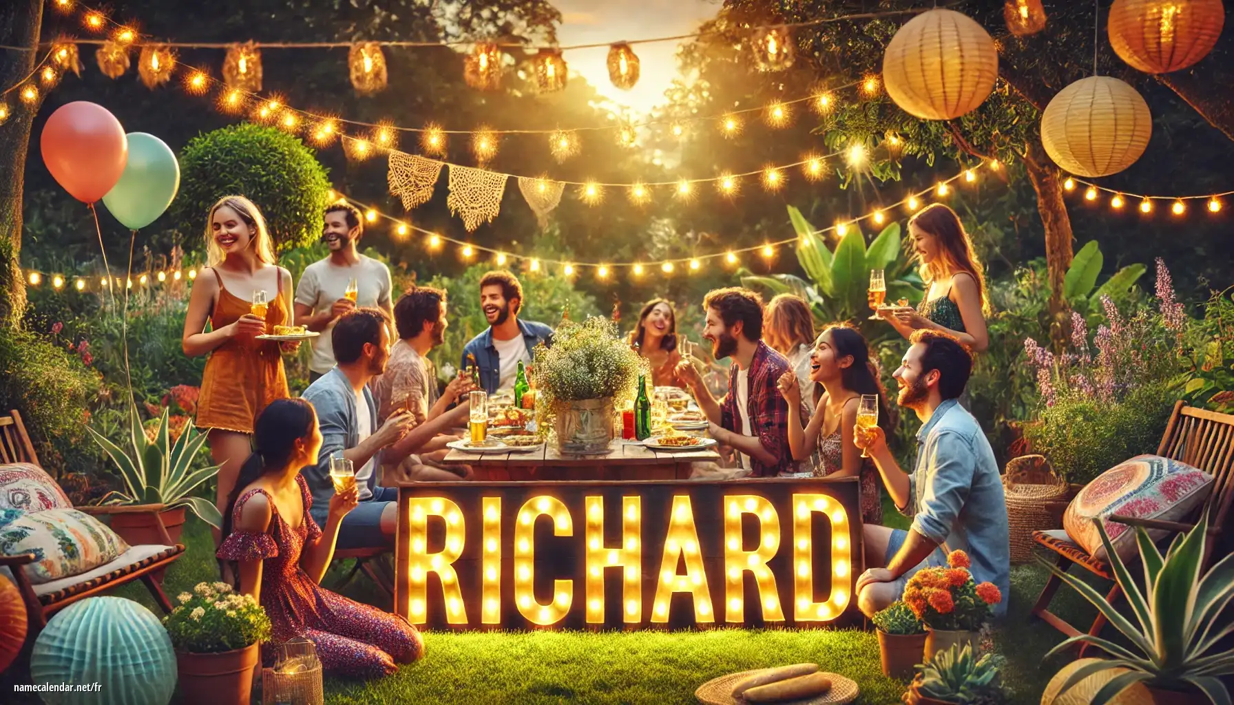 Célébration du jour du nom et du nom - Richárd