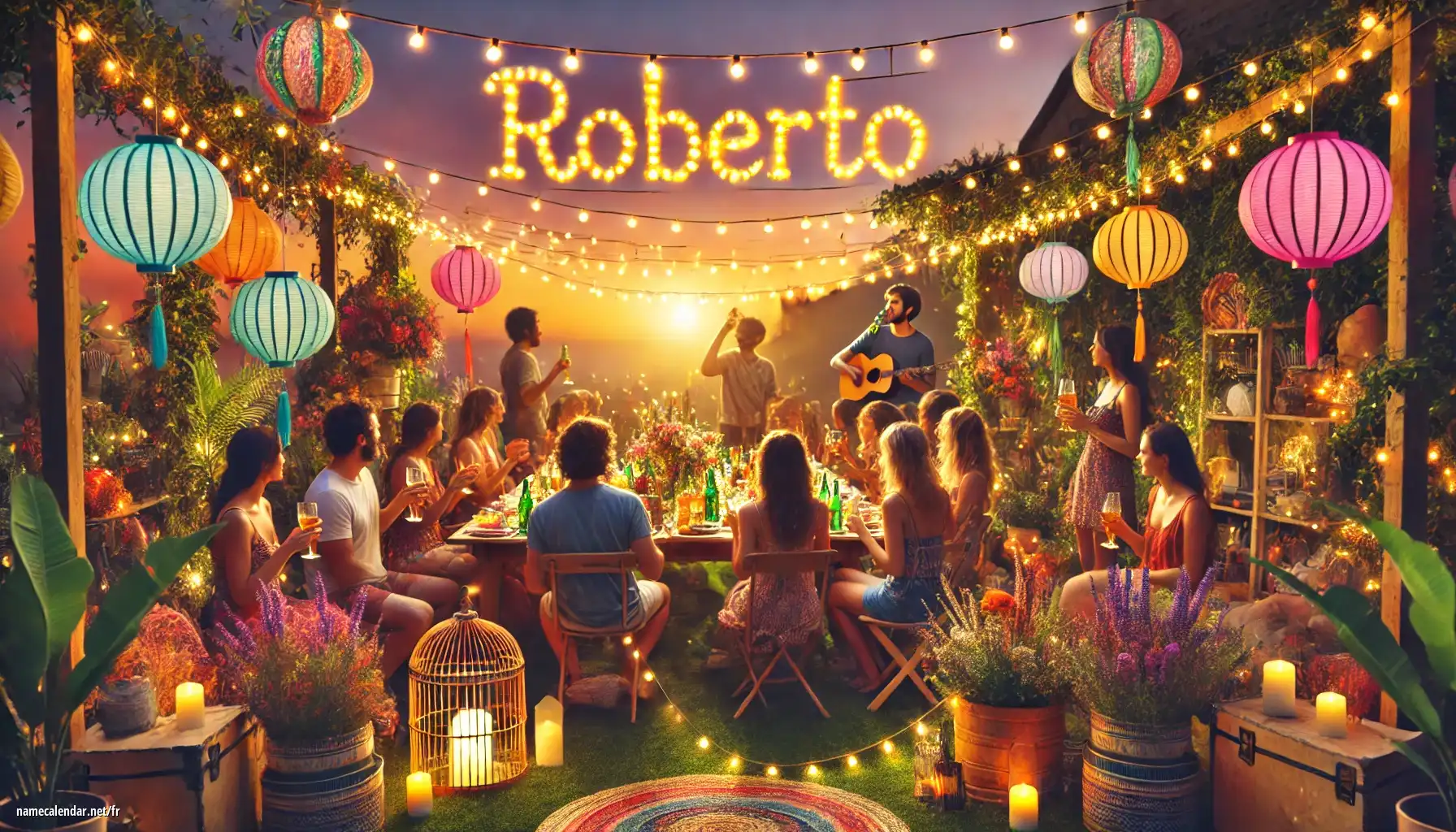 Célébration du jour du nom et du nom - Roberto