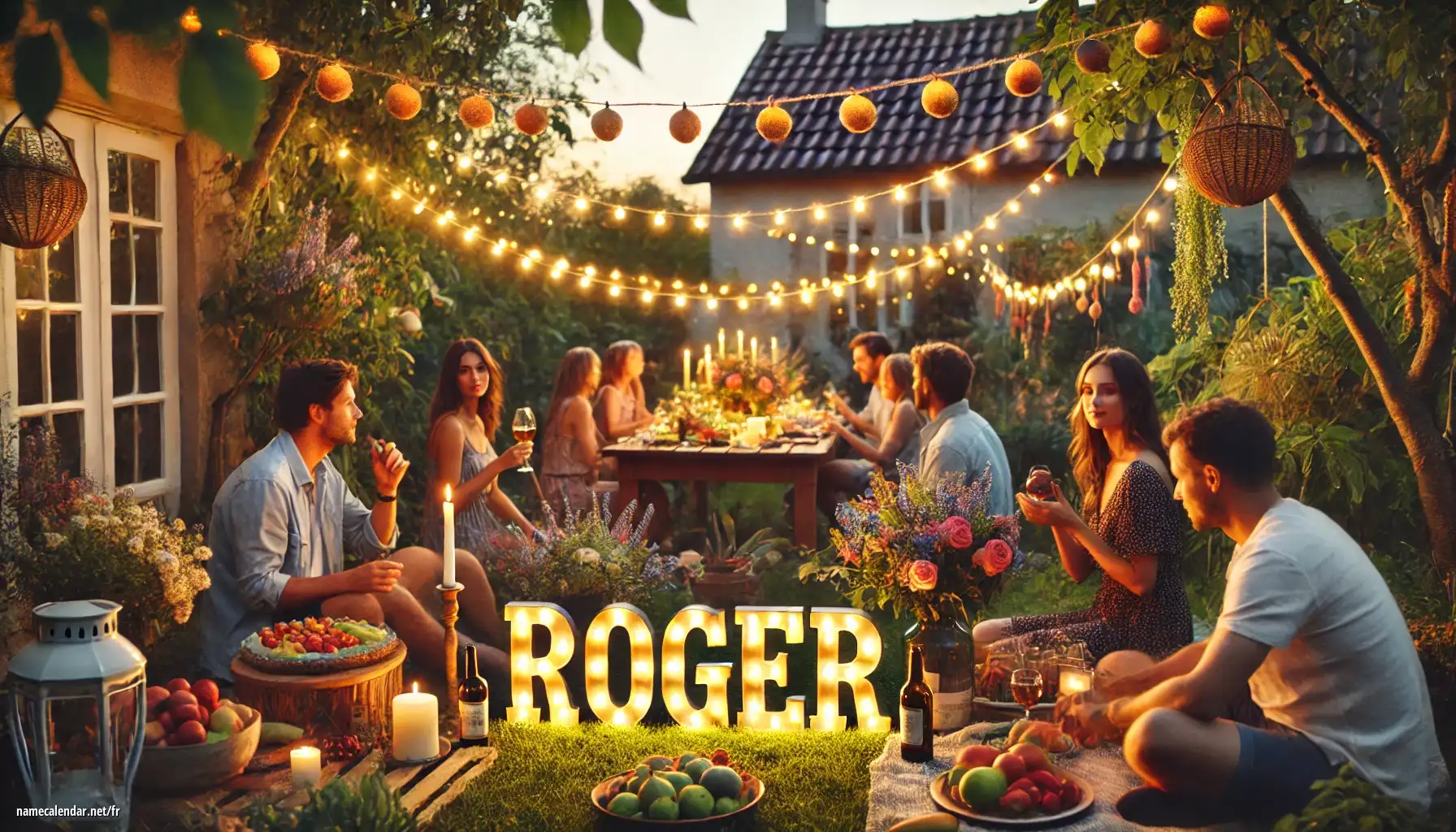 Célébration du jour du nom et du nom - Roger