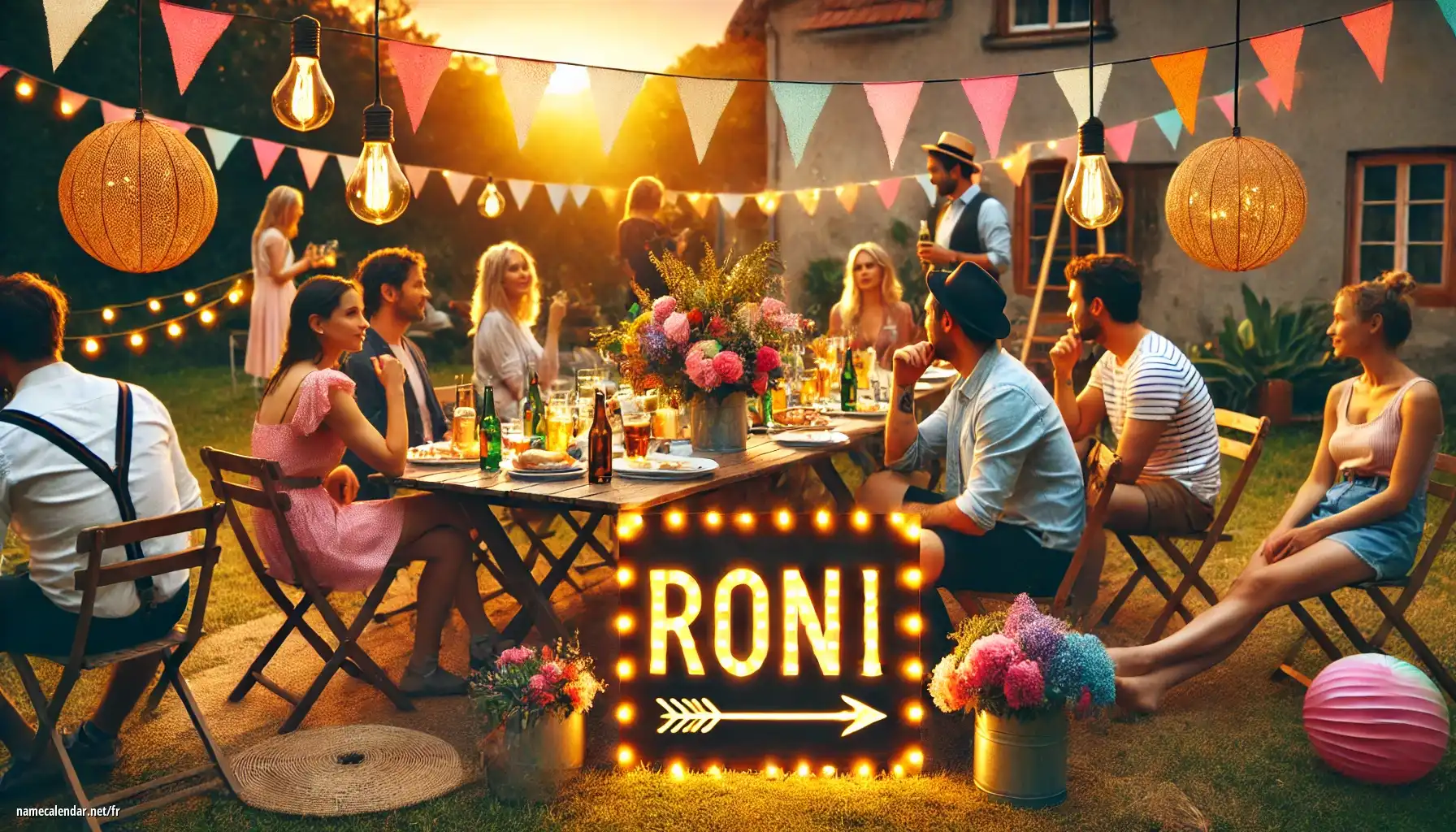 Célébration du jour du nom et du nom - Roni