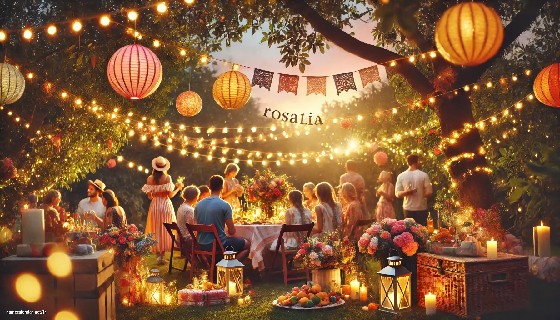 Célébration du jour du nom et du nom - Rosalia