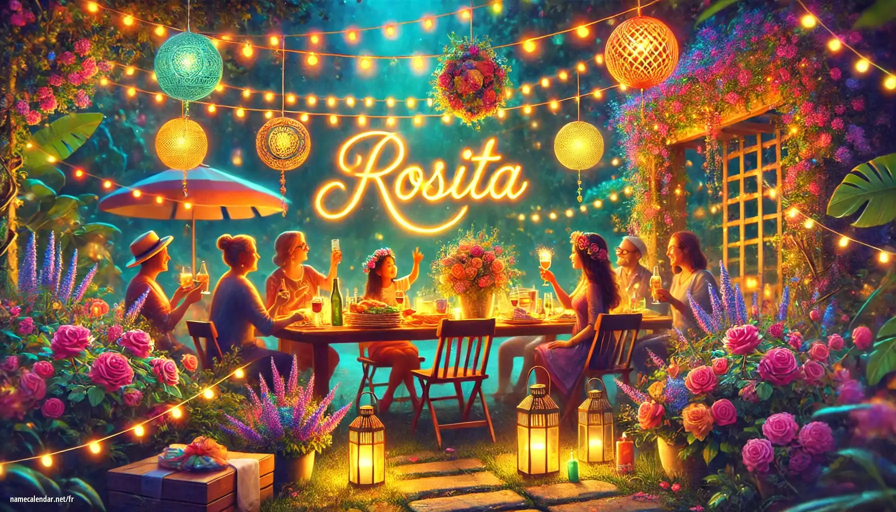Célébration du jour du nom et du nom - Rosita