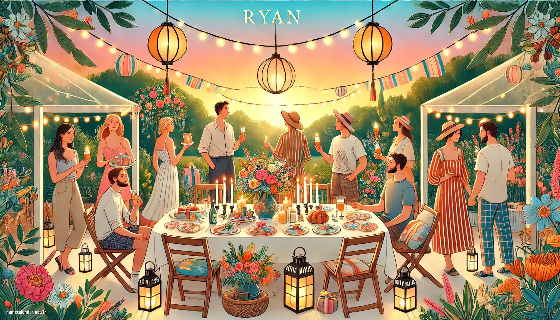 Célébration du jour du nom et du nom - Ryan