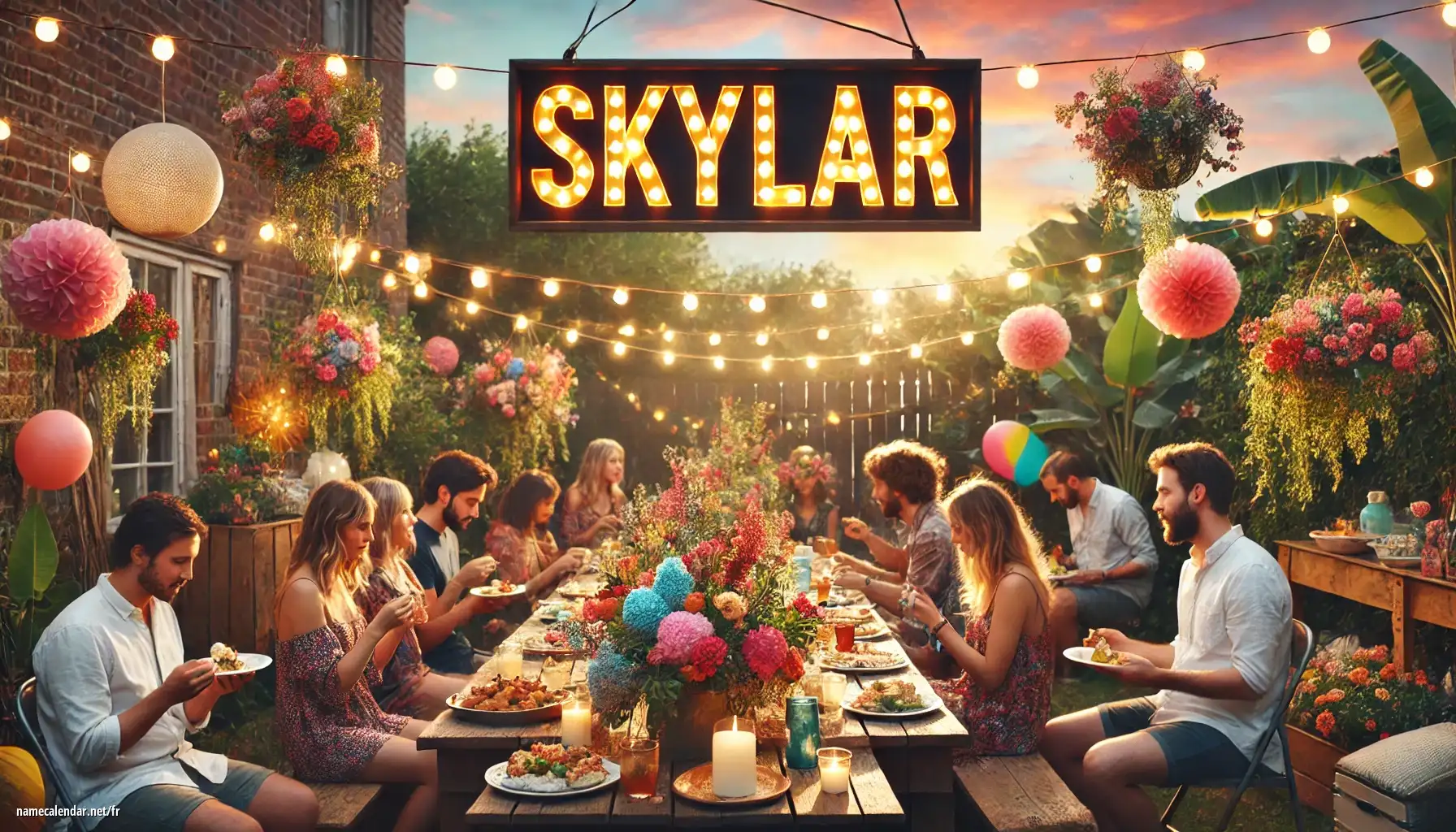 Célébration du jour du nom et du nom - Skylar