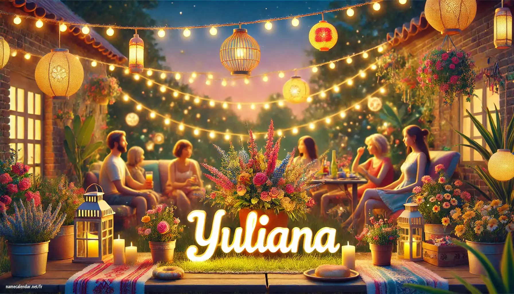 Célébration du jour du nom et du nom - Yuliana