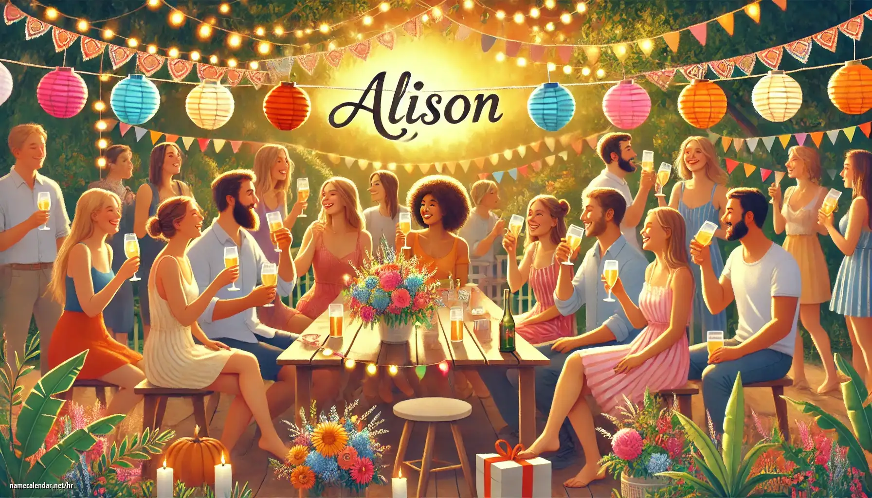 Proslava imendana i imendana - Alison