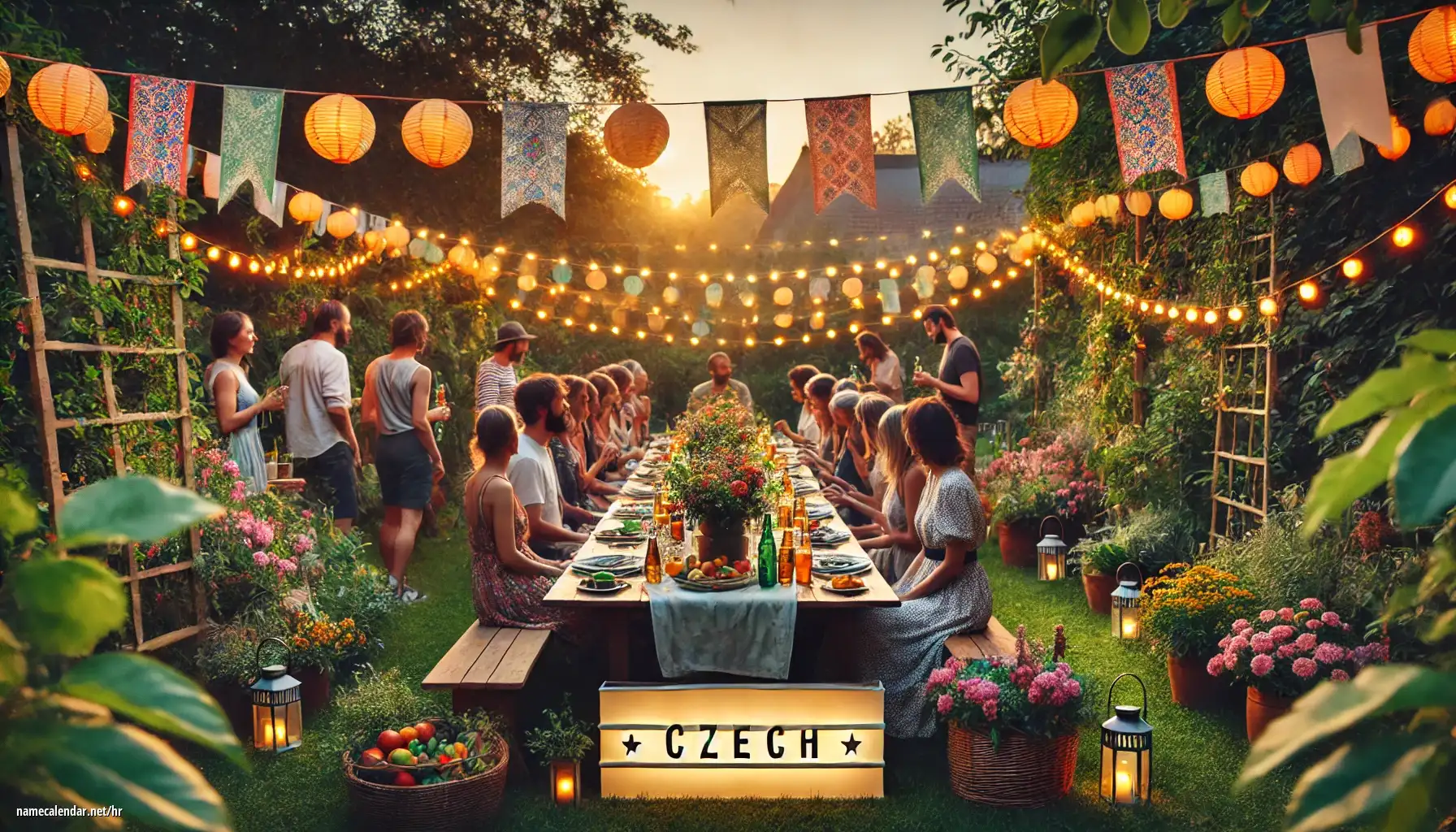 Proslava imendana i imendana - Czech