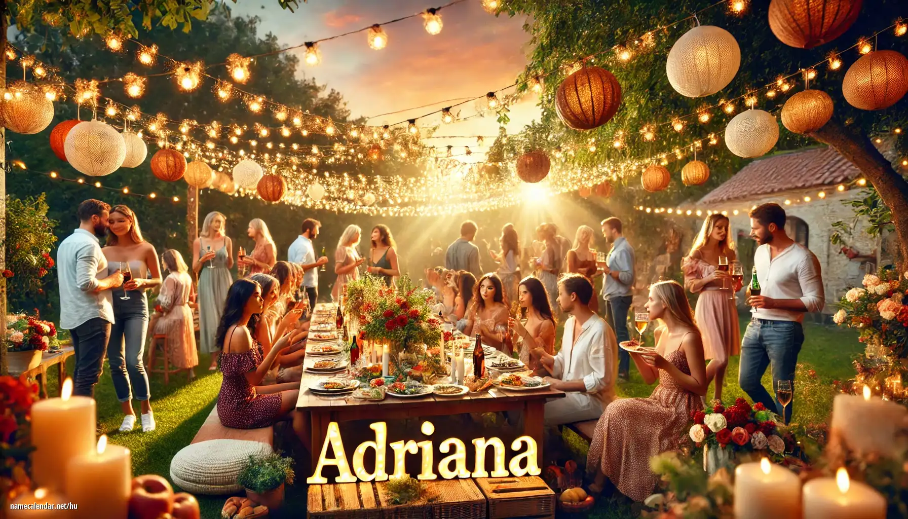 Névnap és név megünneplése - Adriana