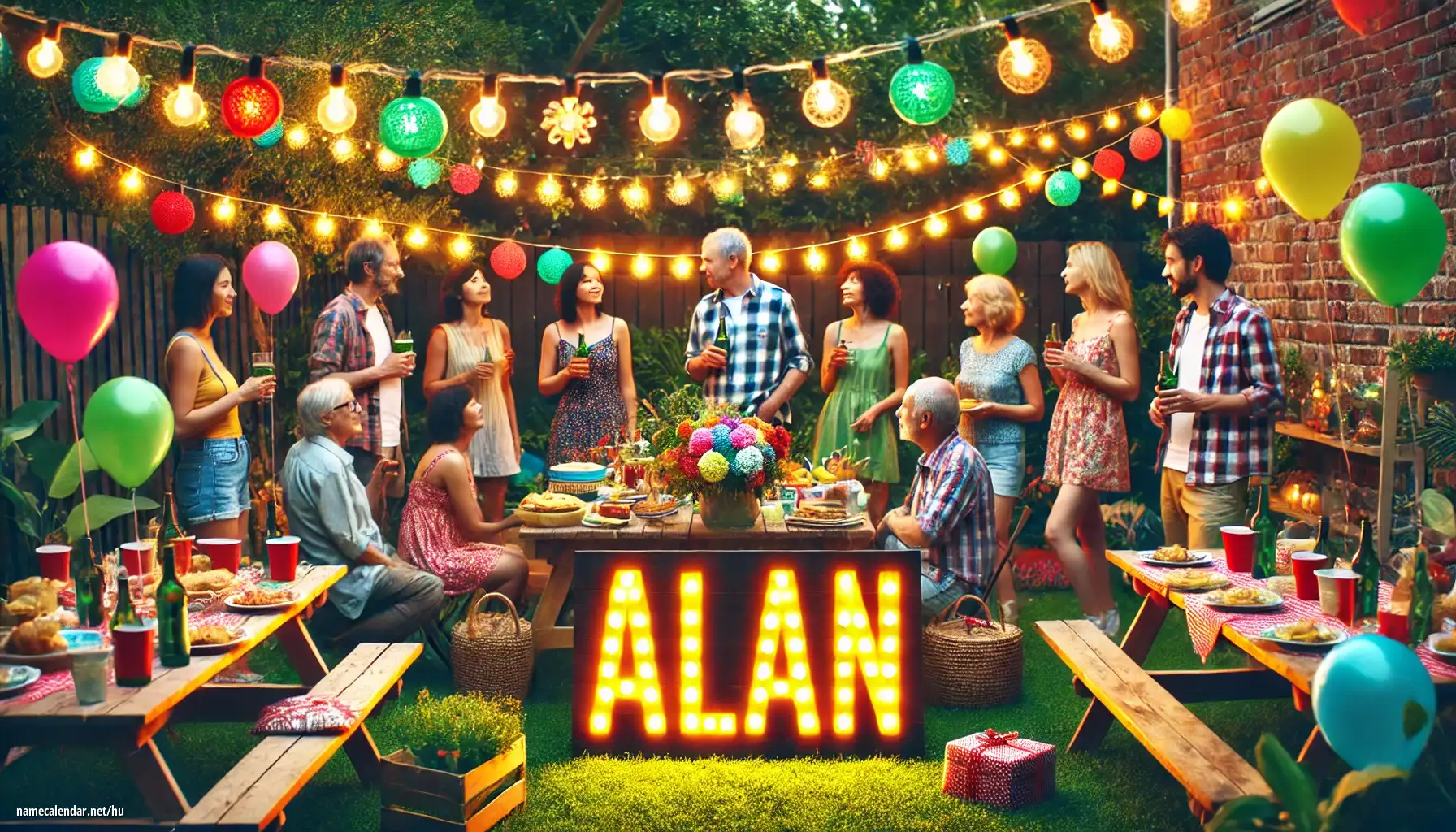 Névnap és név megünneplése - Alan