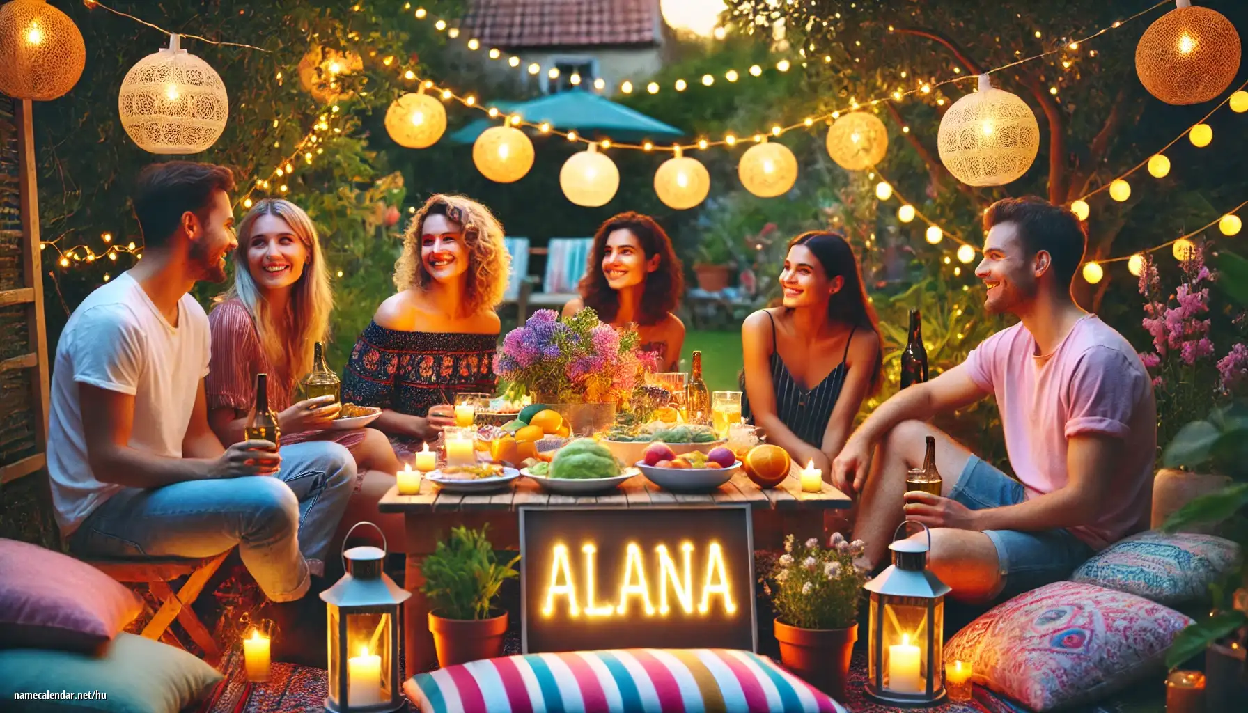 Névnap és név megünneplése - Alana