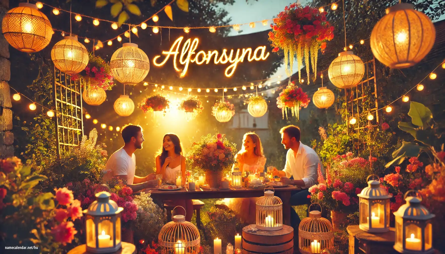 Névnap és név megünneplése - Alfonsyna