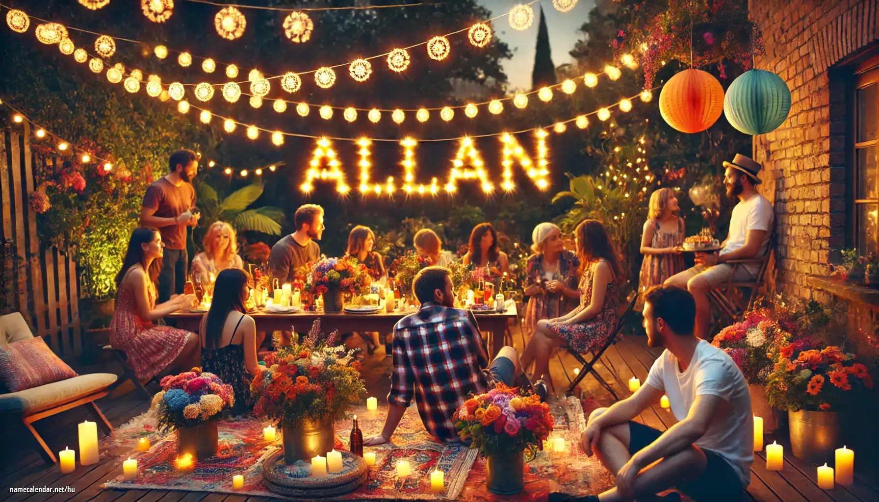 Névnap és név megünneplése - Allan