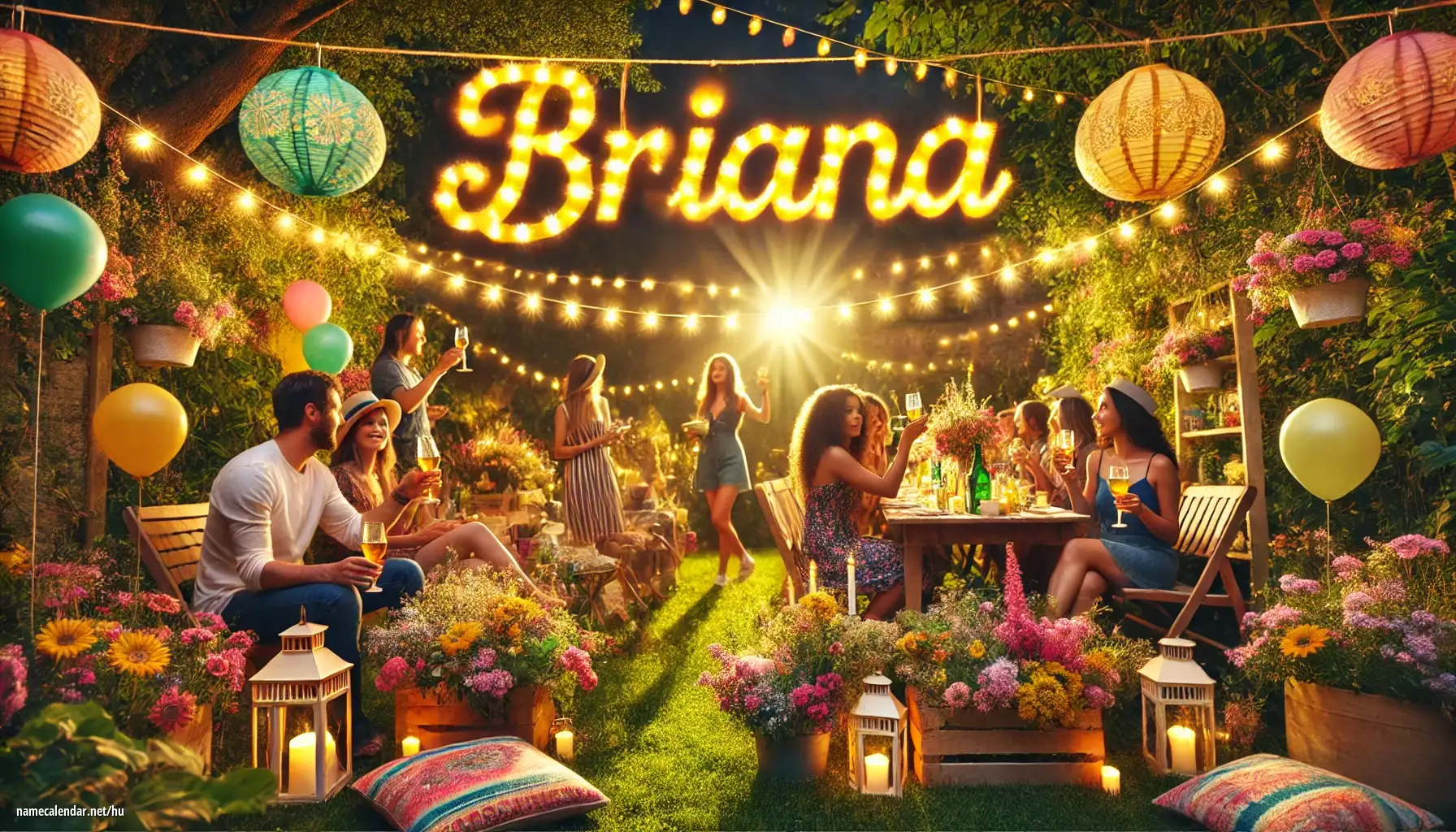 Névnap és név megünneplése - Briana