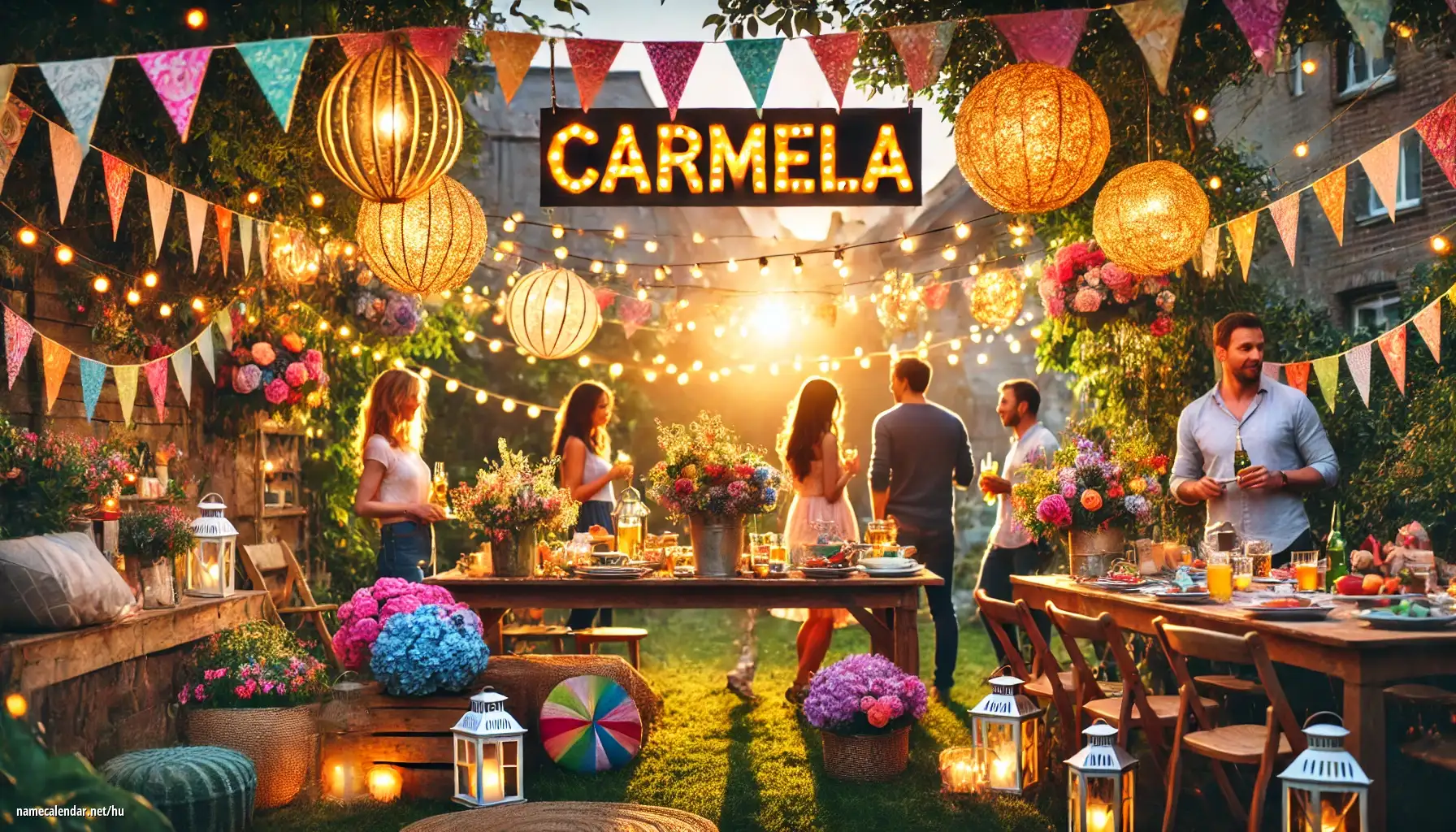 Névnap és név megünneplése - Carmela